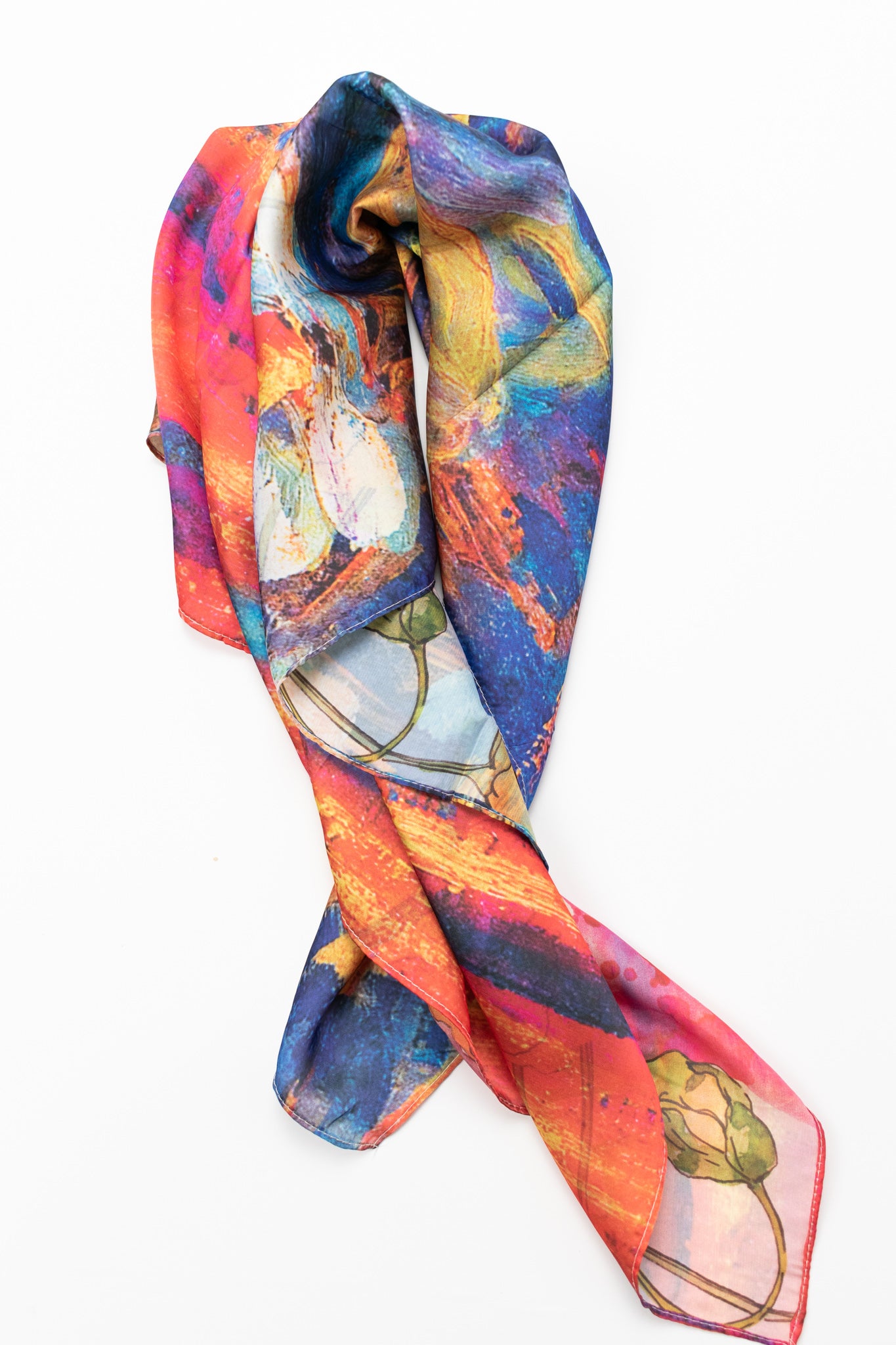 Foulard quadrato Ninfee