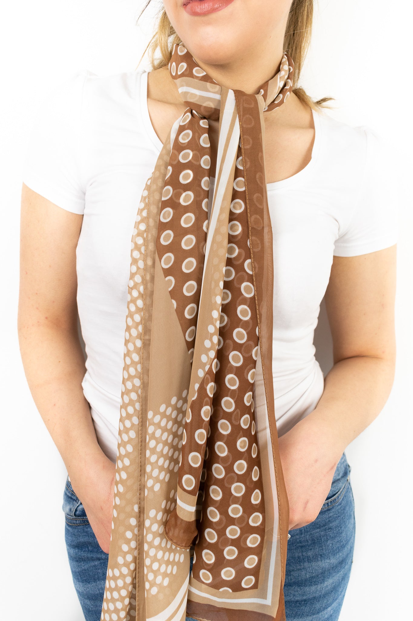 Foulard doppio pois
