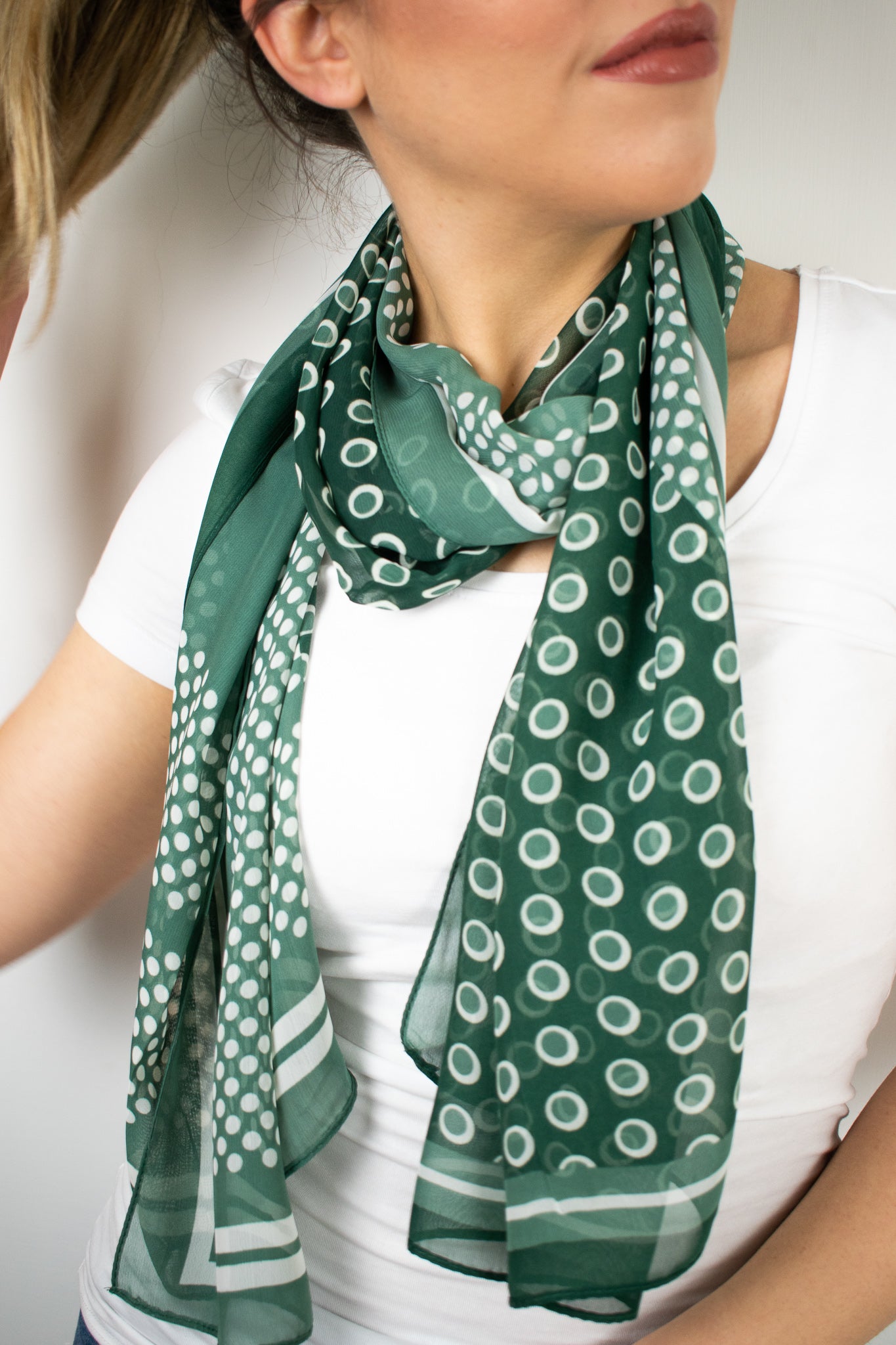 Foulard doppio pois
