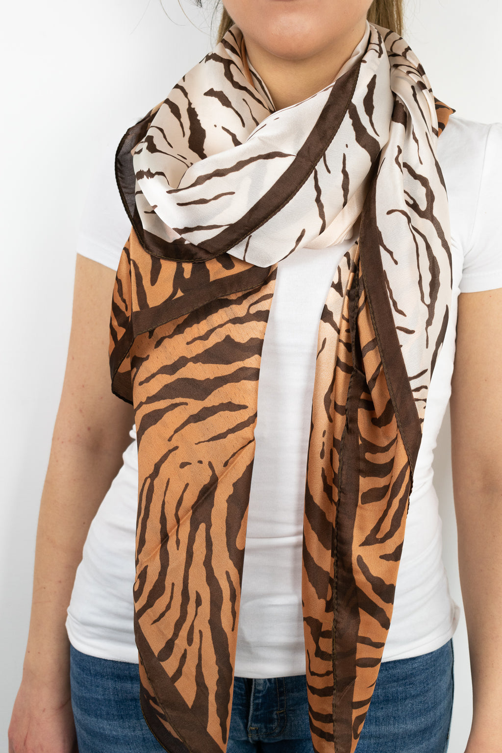 Foulard animalier sfumato