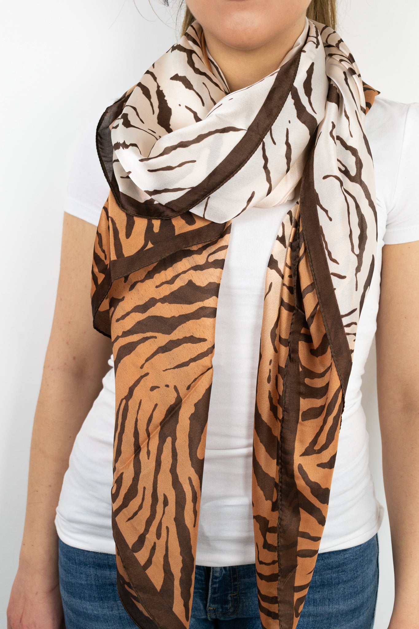Foulard animalier sfumato