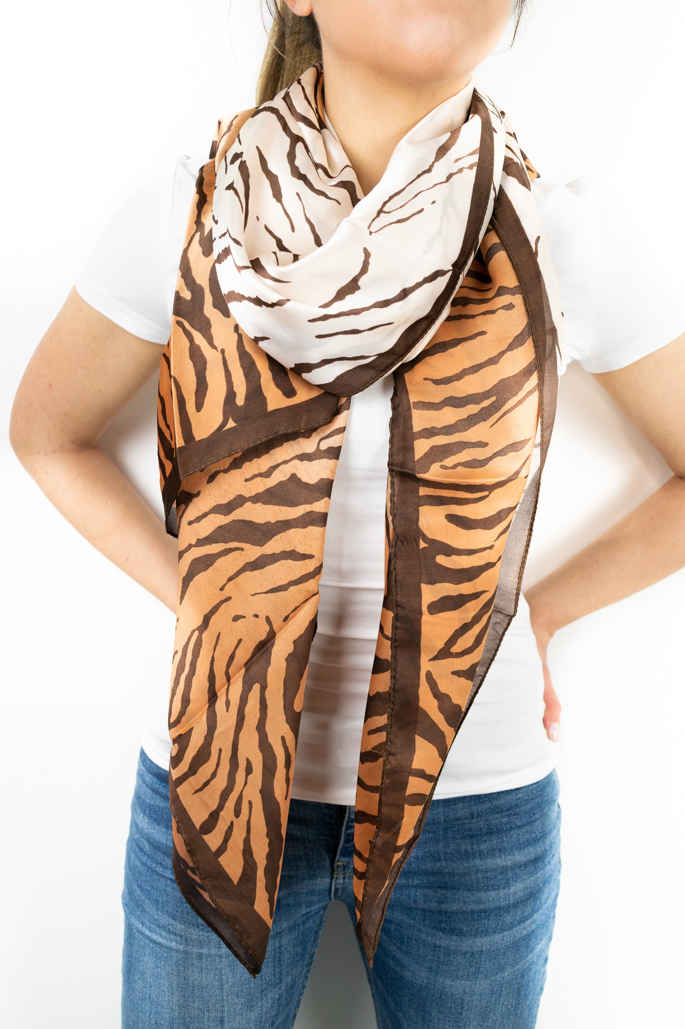 Foulard animalier sfumato