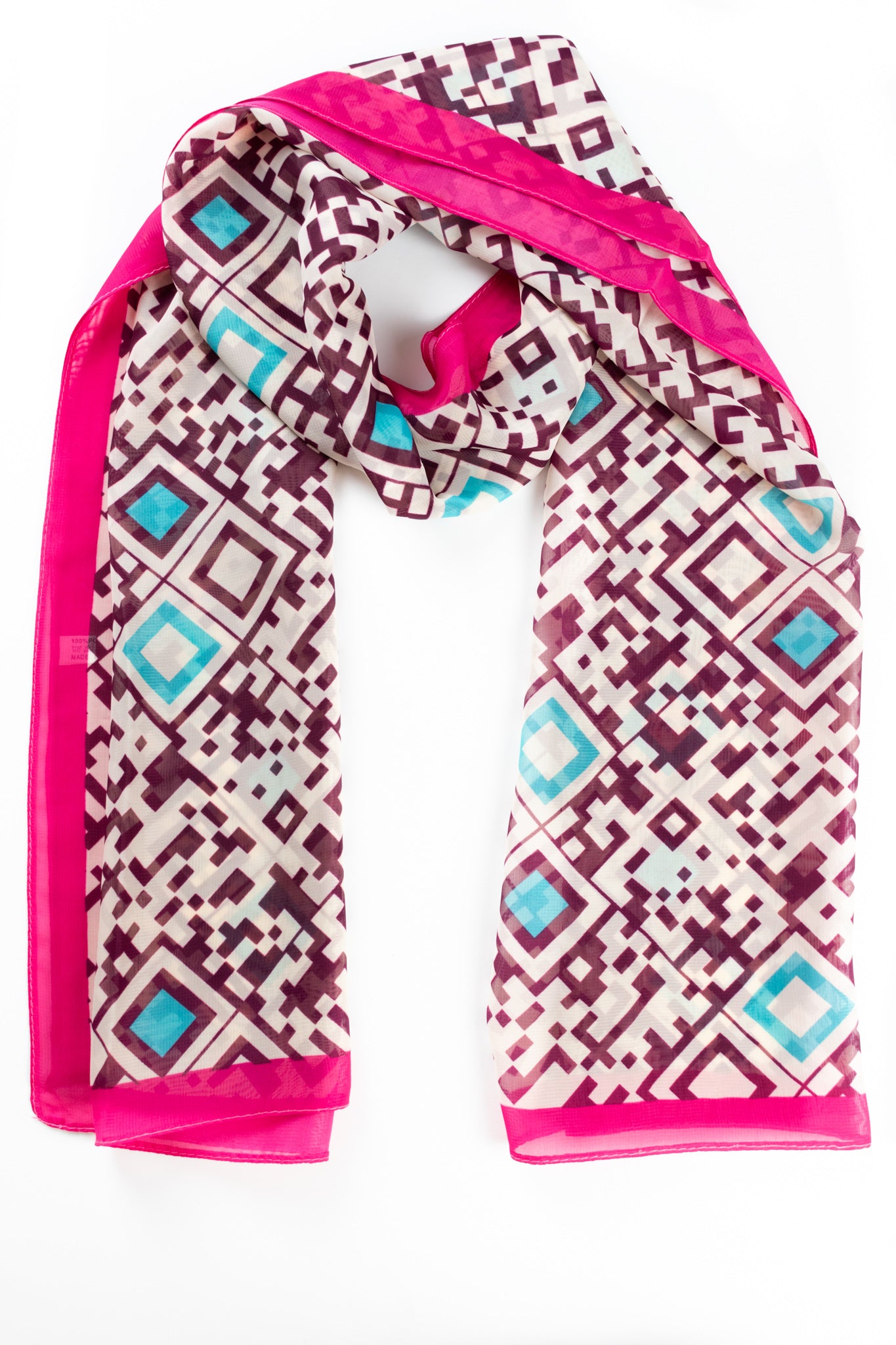 Foulard stampa geometrica