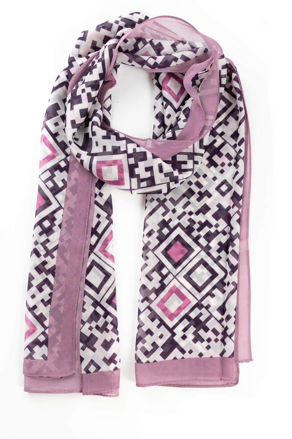 Foulard stampa geometrica