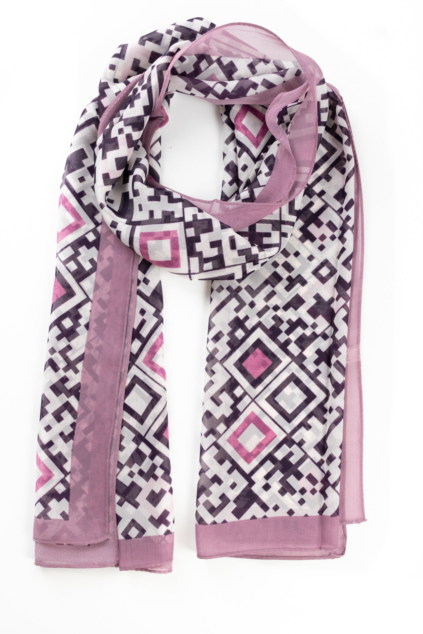 Foulard stampa geometrica