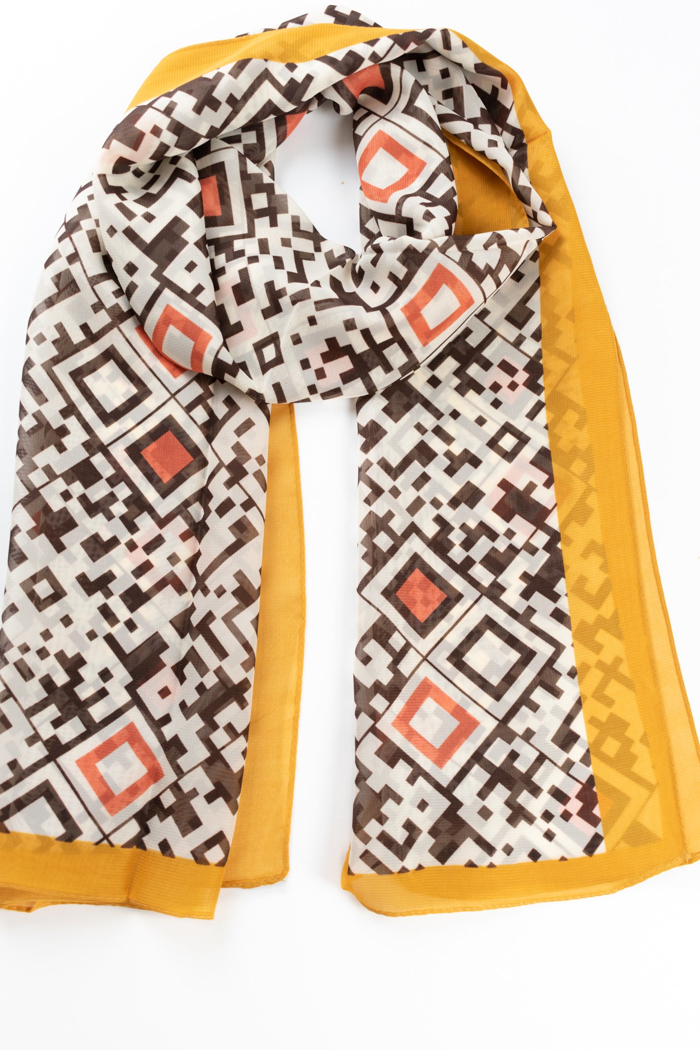 Foulard stampa geometrica