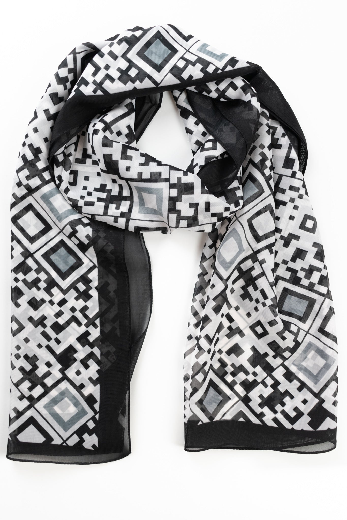 Foulard stampa geometrica