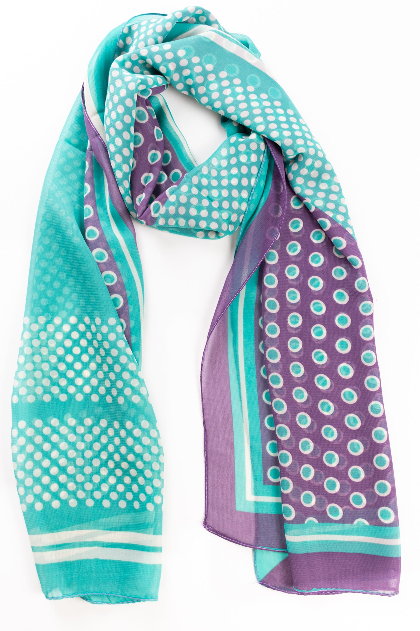 Foulard doppio pois
