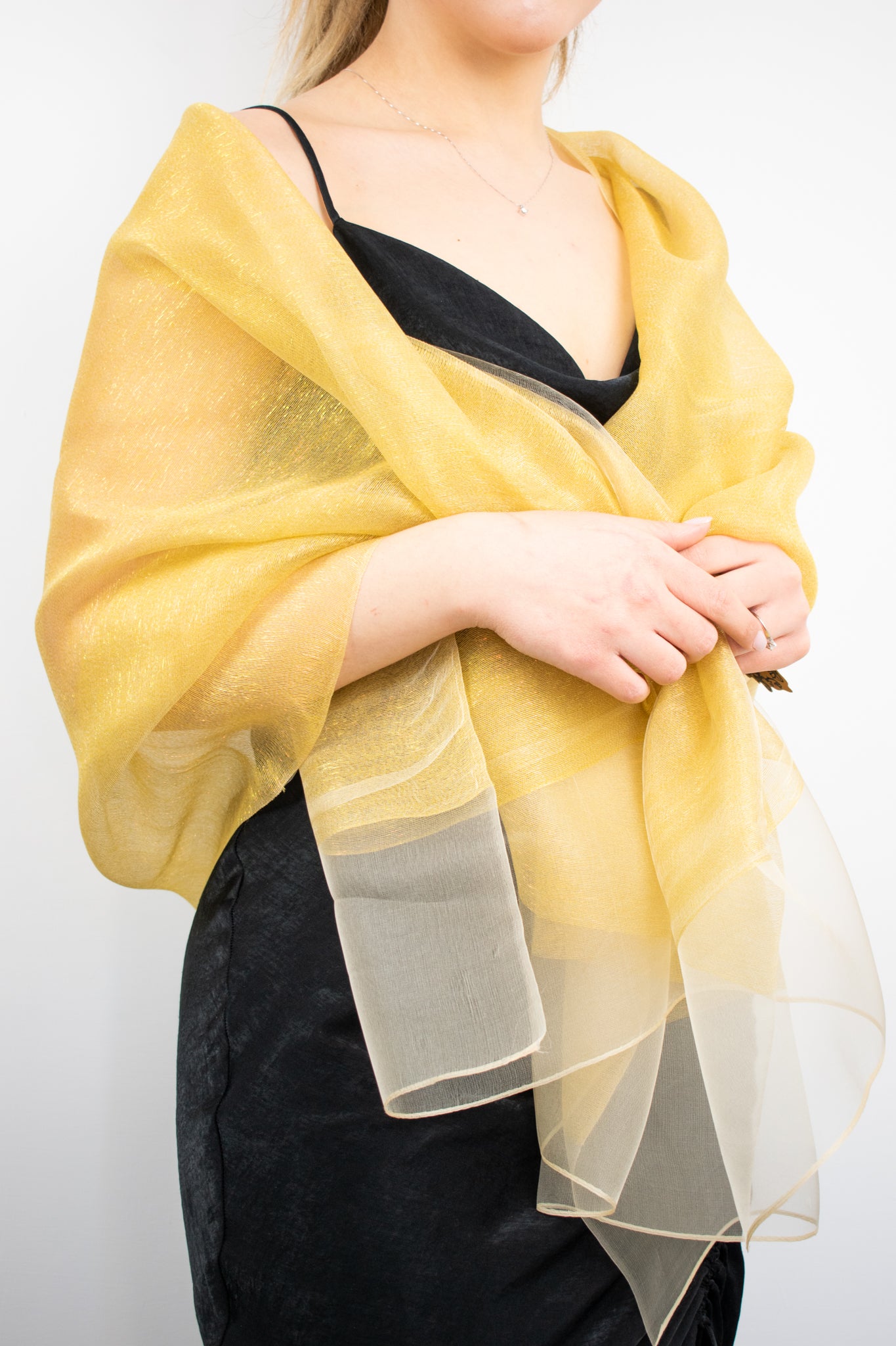 Stola Gioiello Laminata in Seta