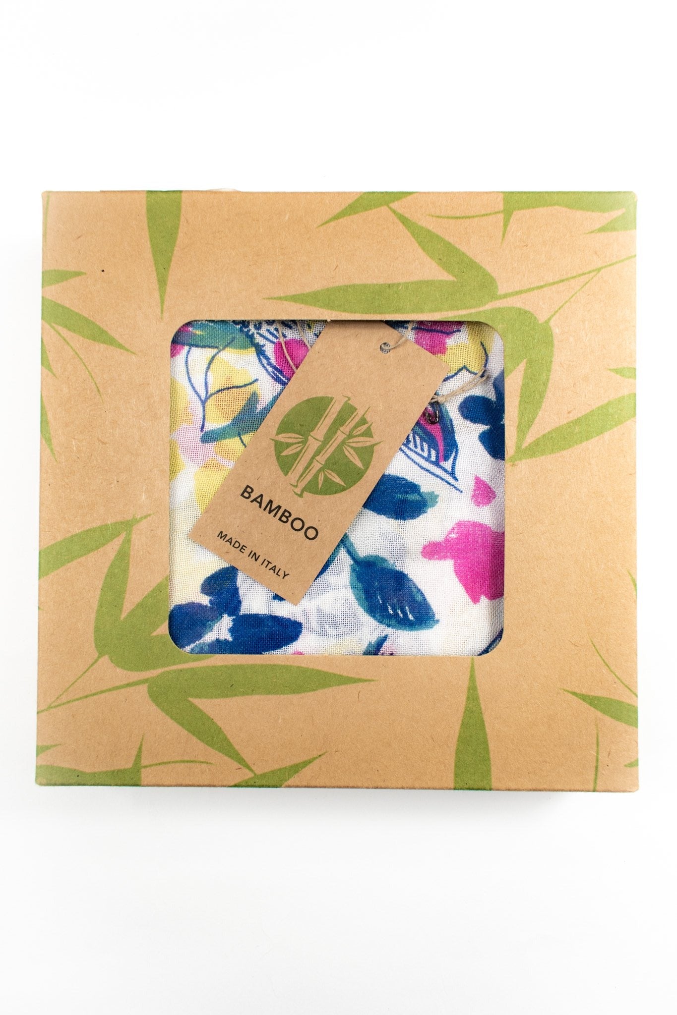 Foulard in bamboo con foglioline