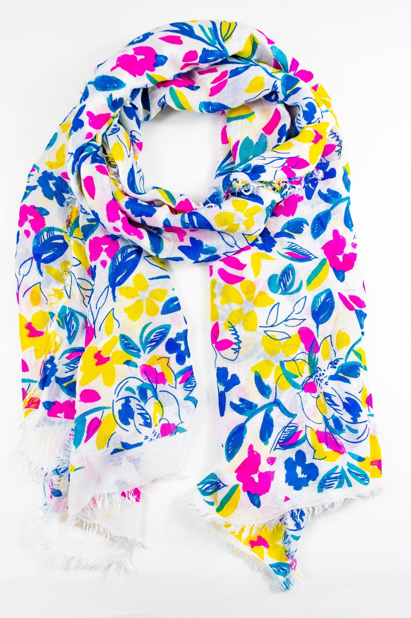 Foulard in bamboo con foglioline