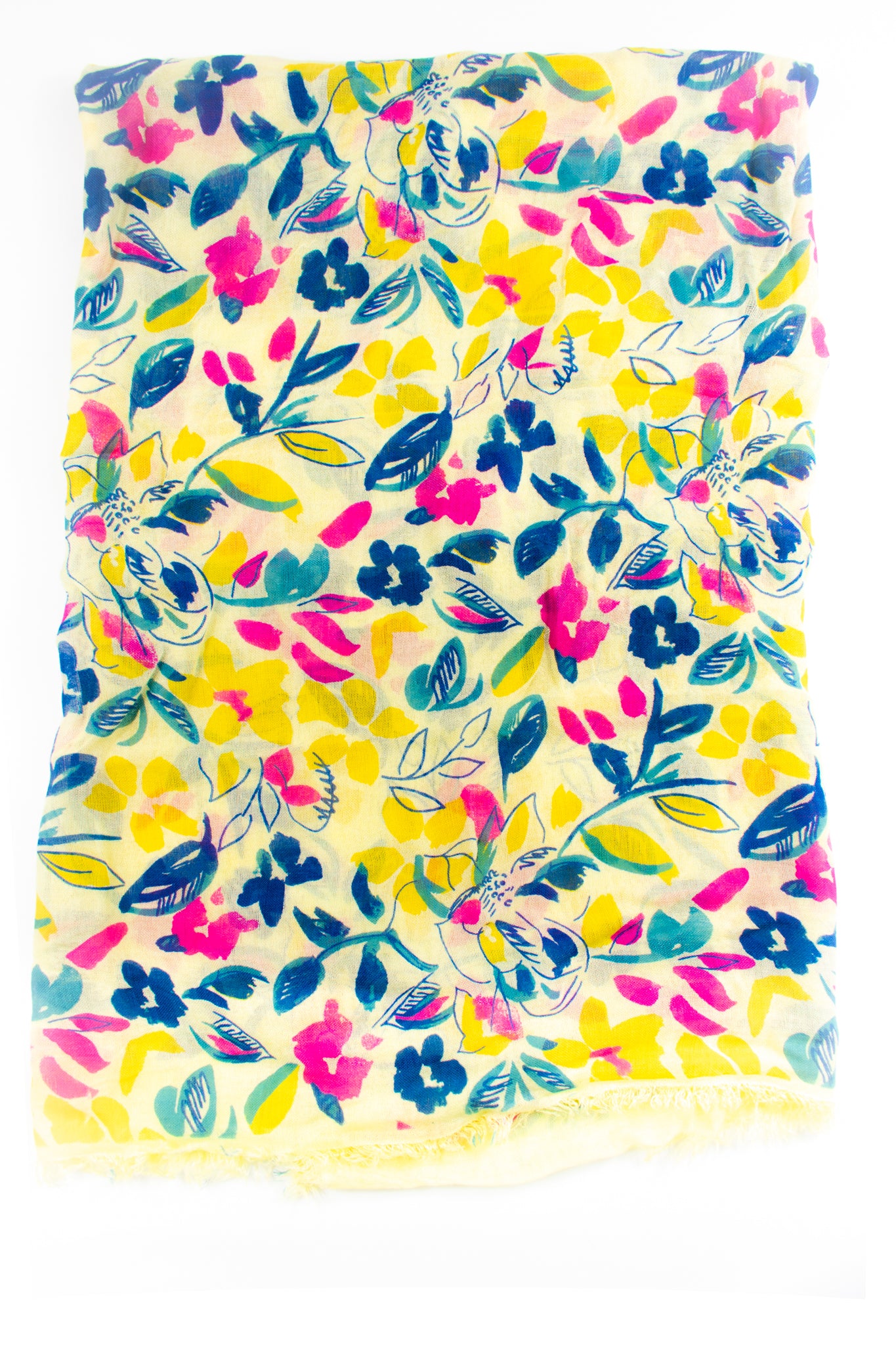 Foulard in bamboo con foglioline