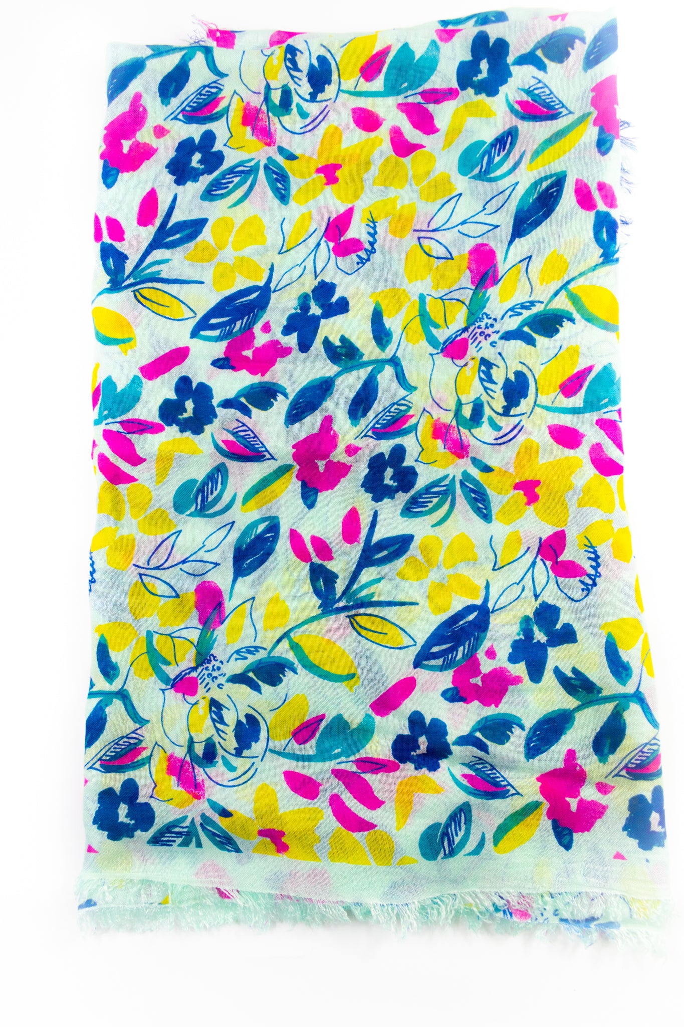 Foulard in bamboo con foglioline