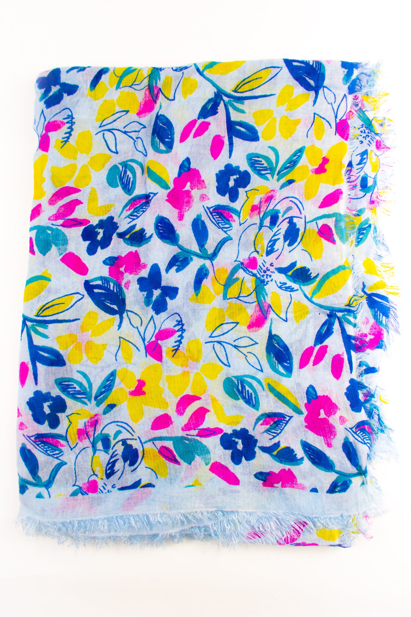 Foulard in bamboo con foglioline