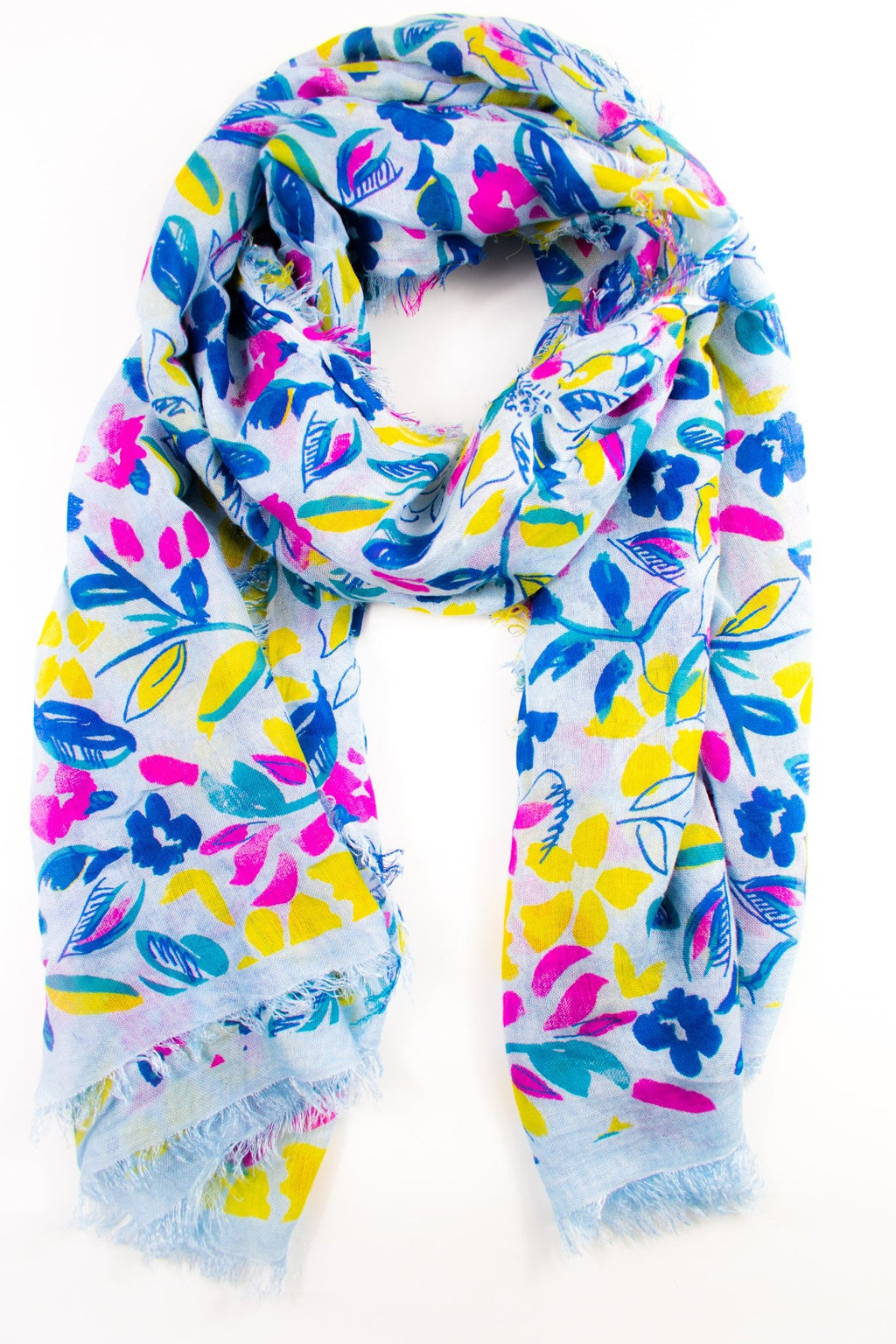 Foulard in bamboo con foglioline