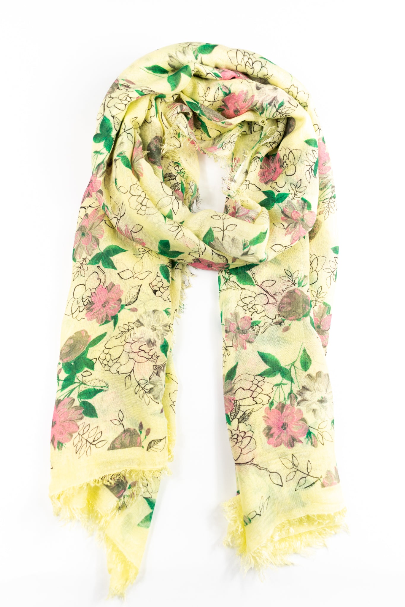 Foulard in bamboo roselline