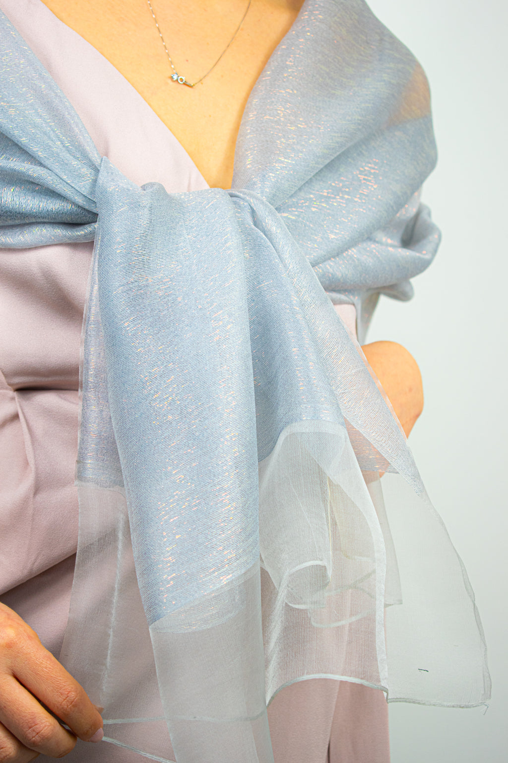 Stola Gioiello Laminata in Seta