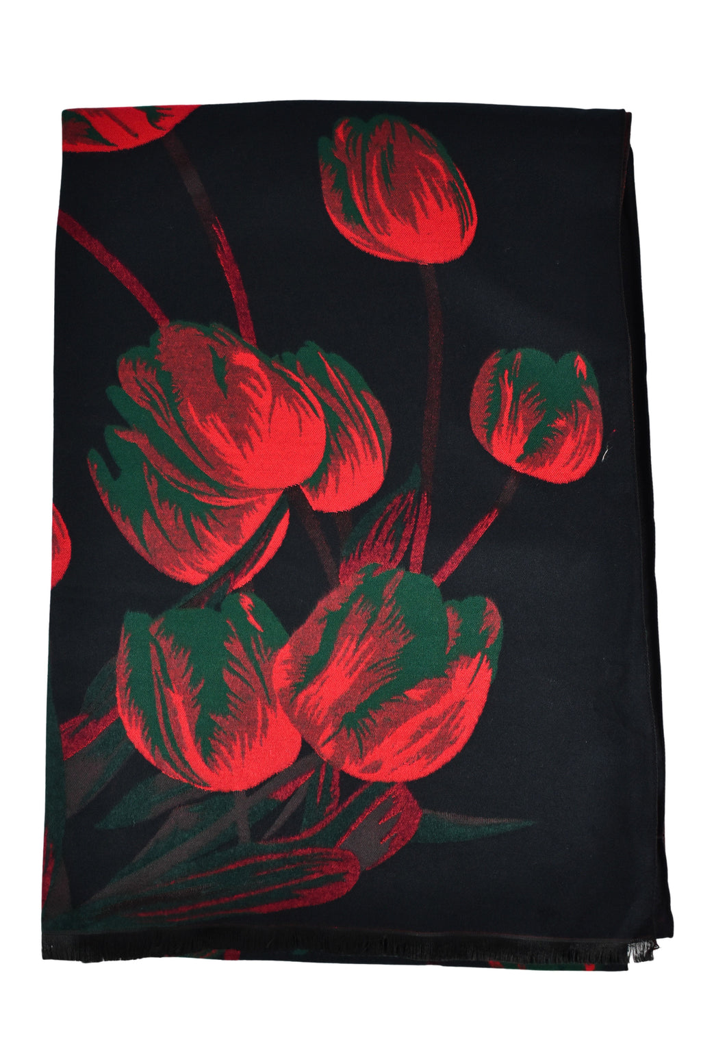 Sciarpa morbida tulipani