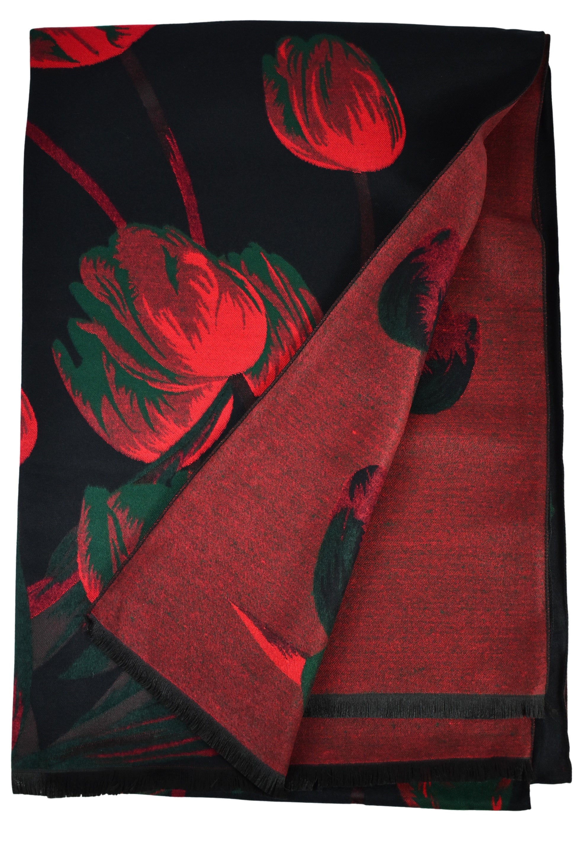 Sciarpa morbida tulipani