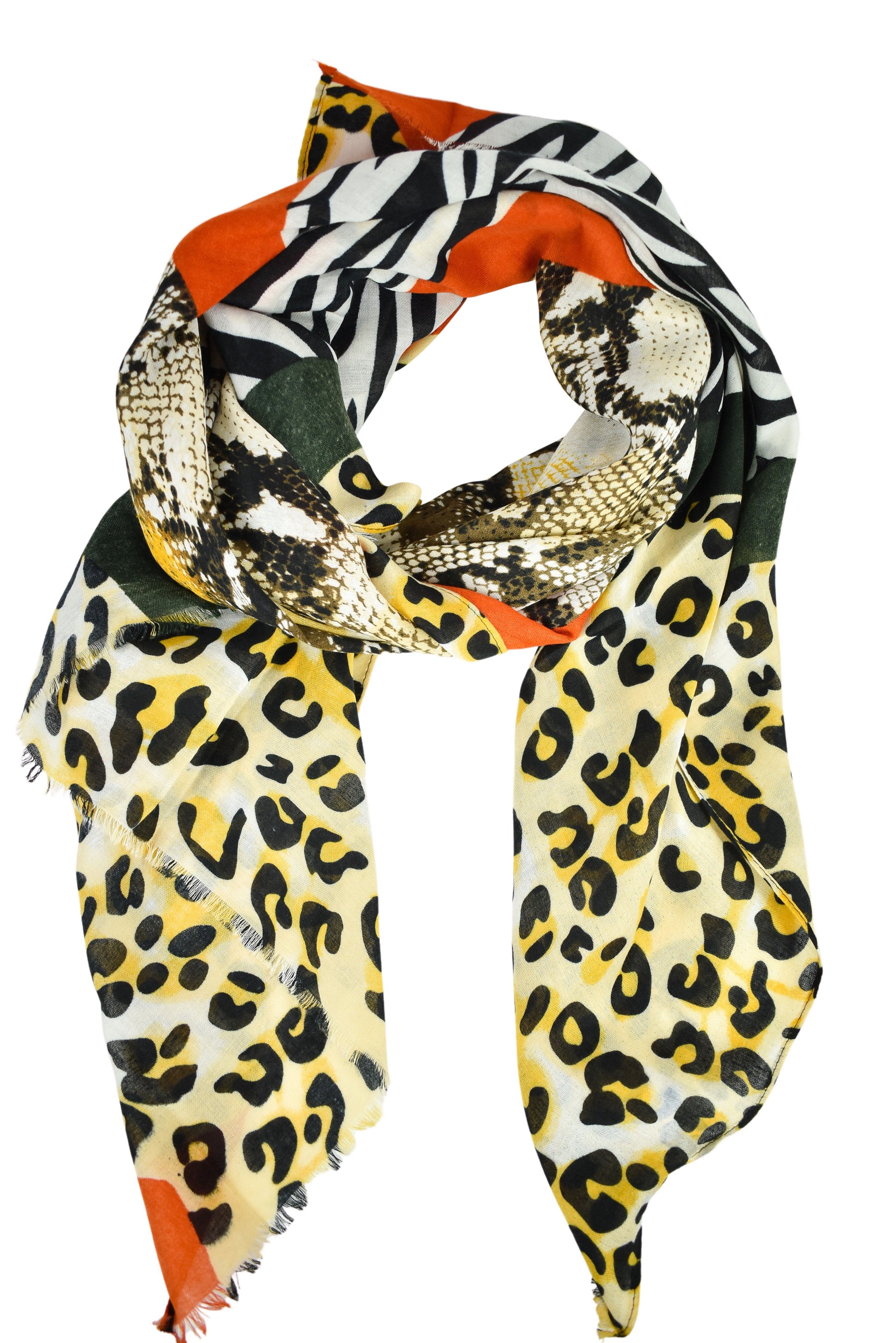 Foulard animalier colorato