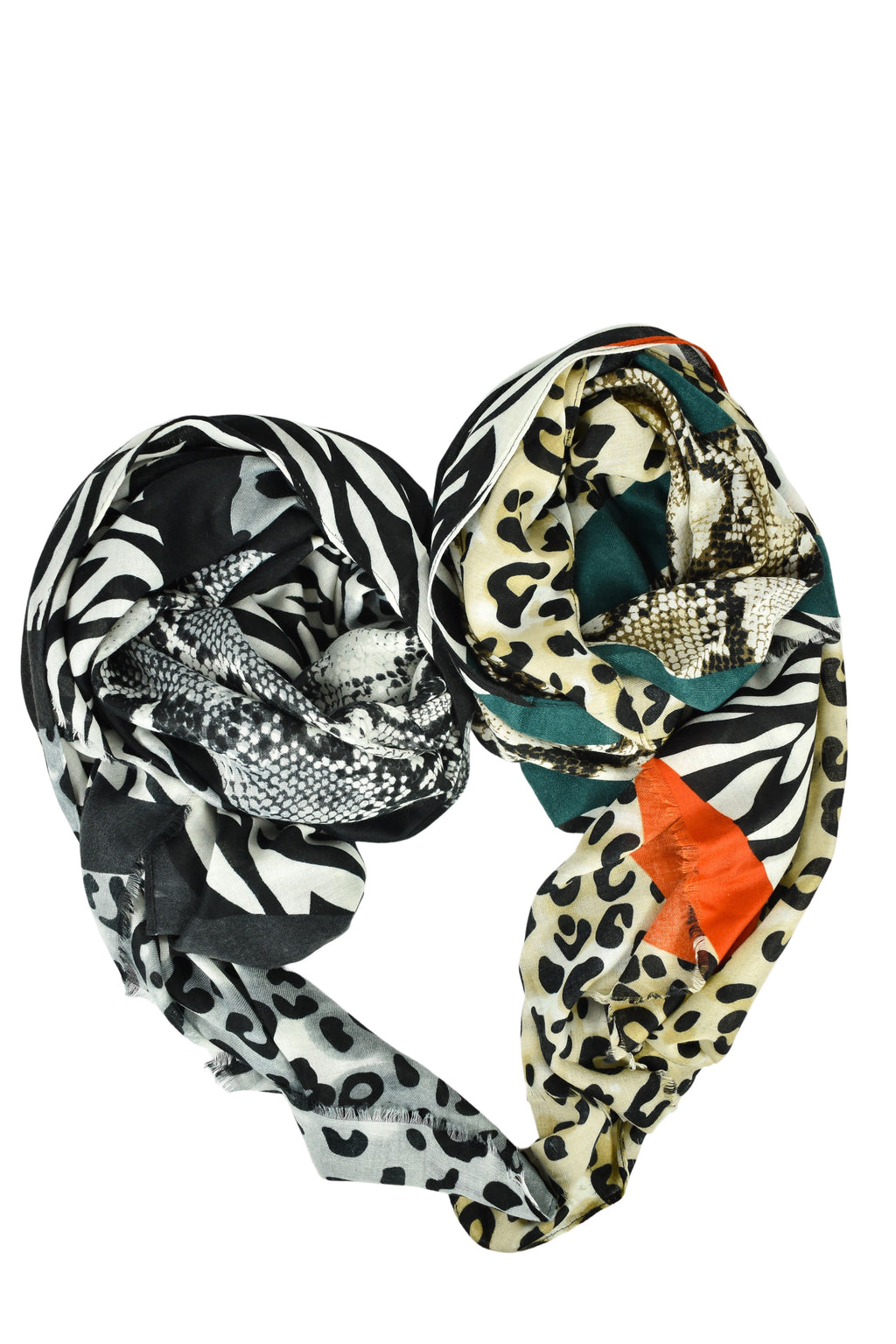 Foulard animalier colorato