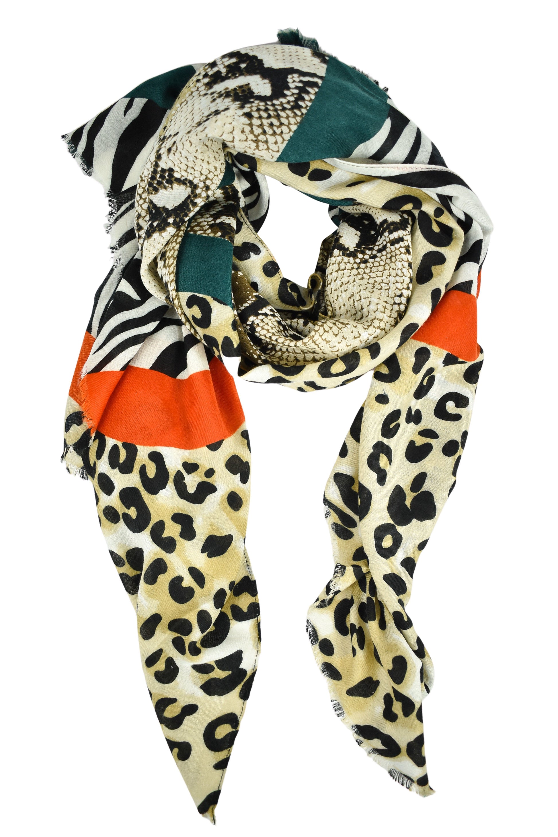 Foulard animalier colorato