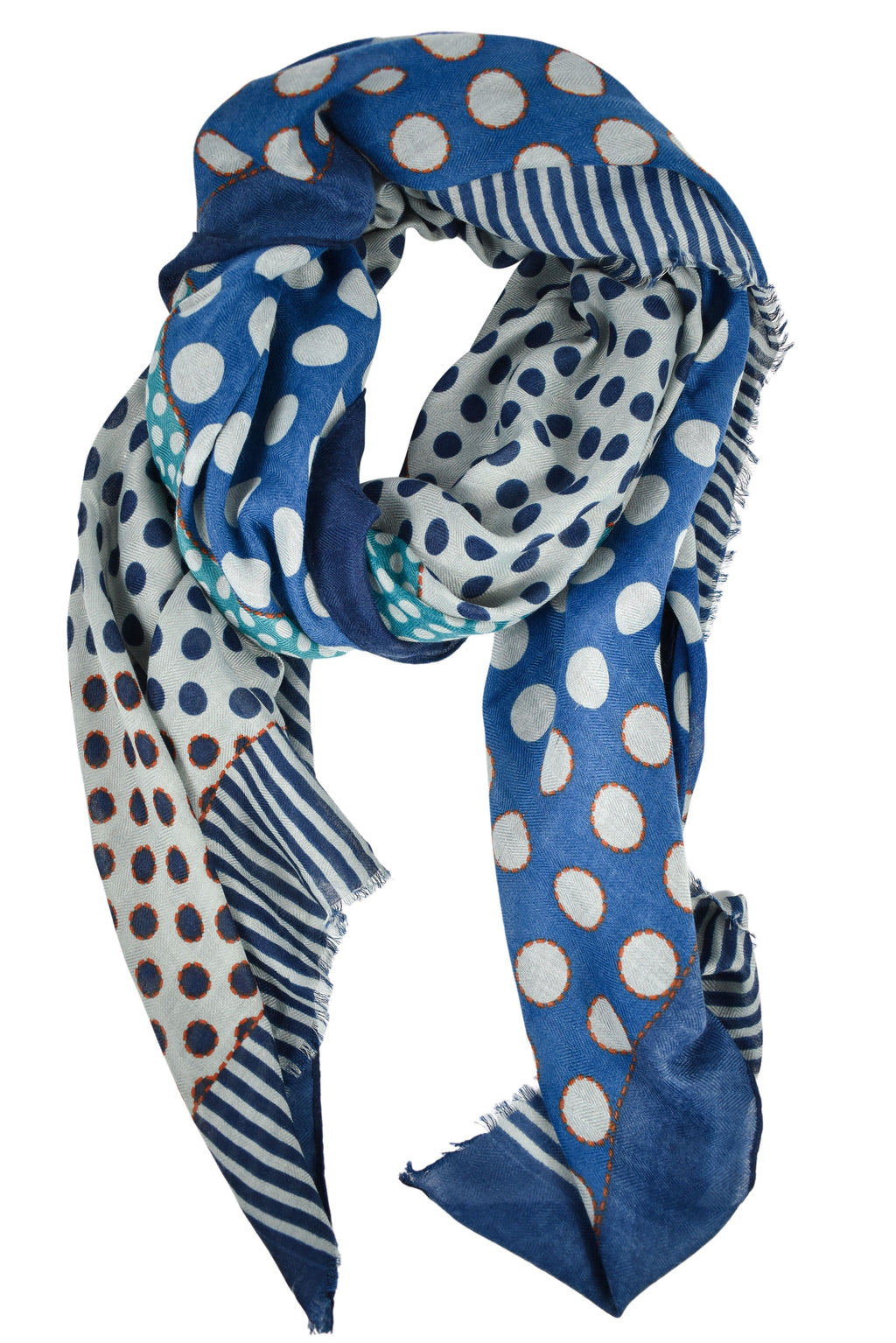 Foulard righe e pois