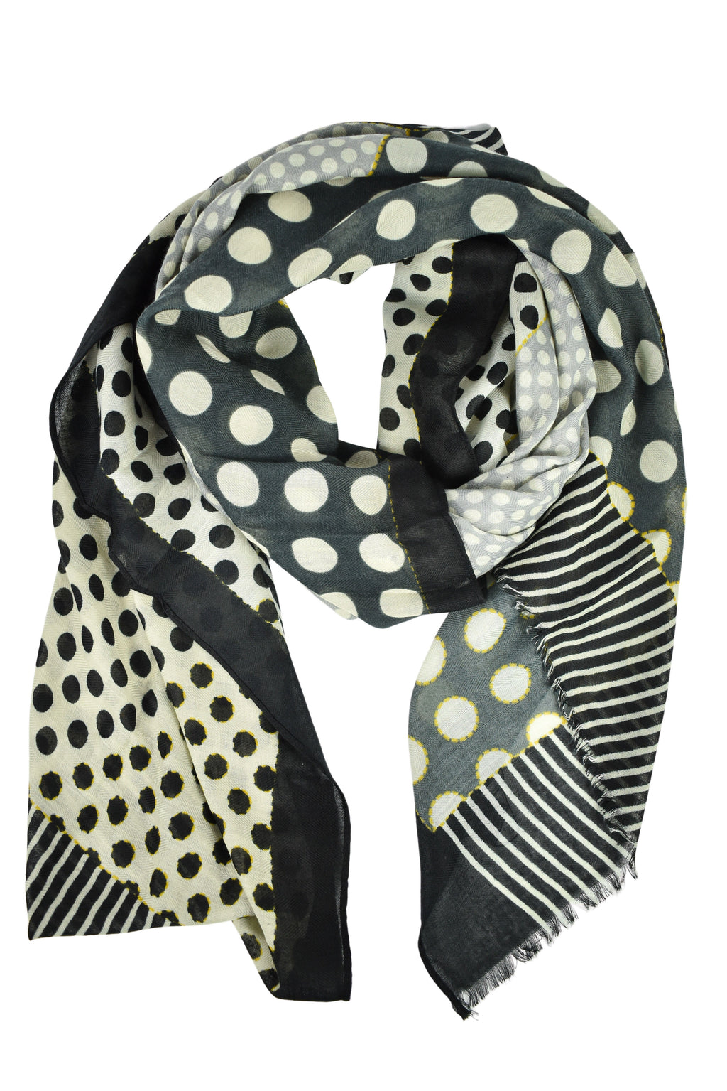 Foulard righe e pois