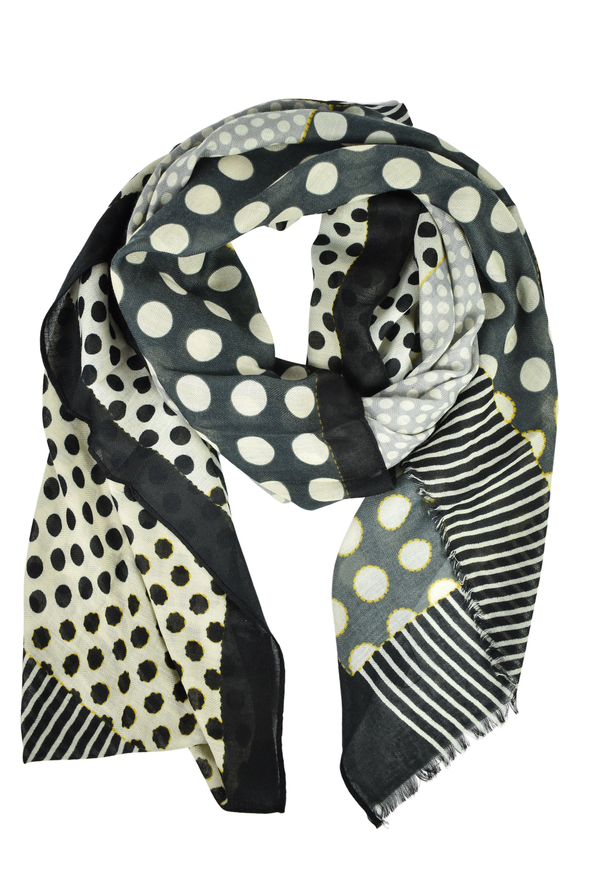 Foulard righe e pois