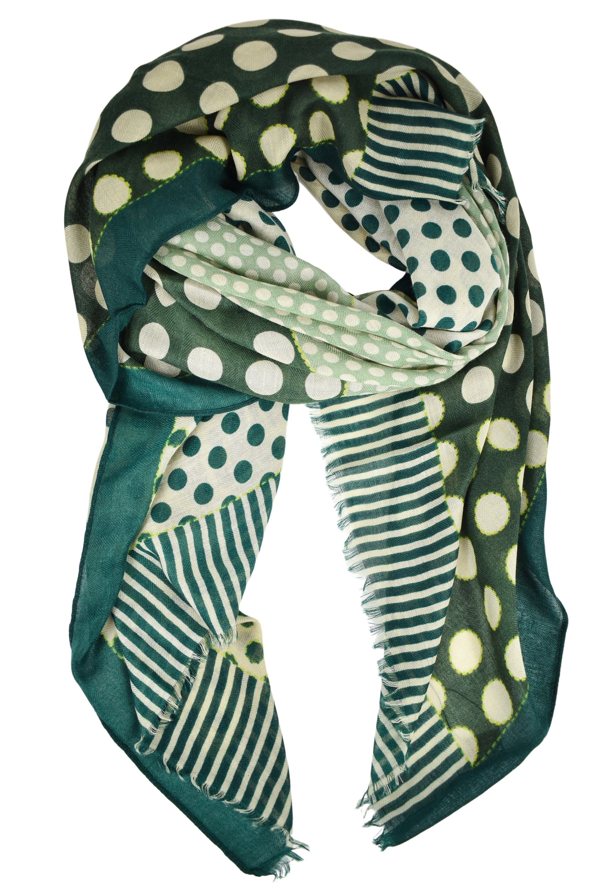 Foulard righe e pois