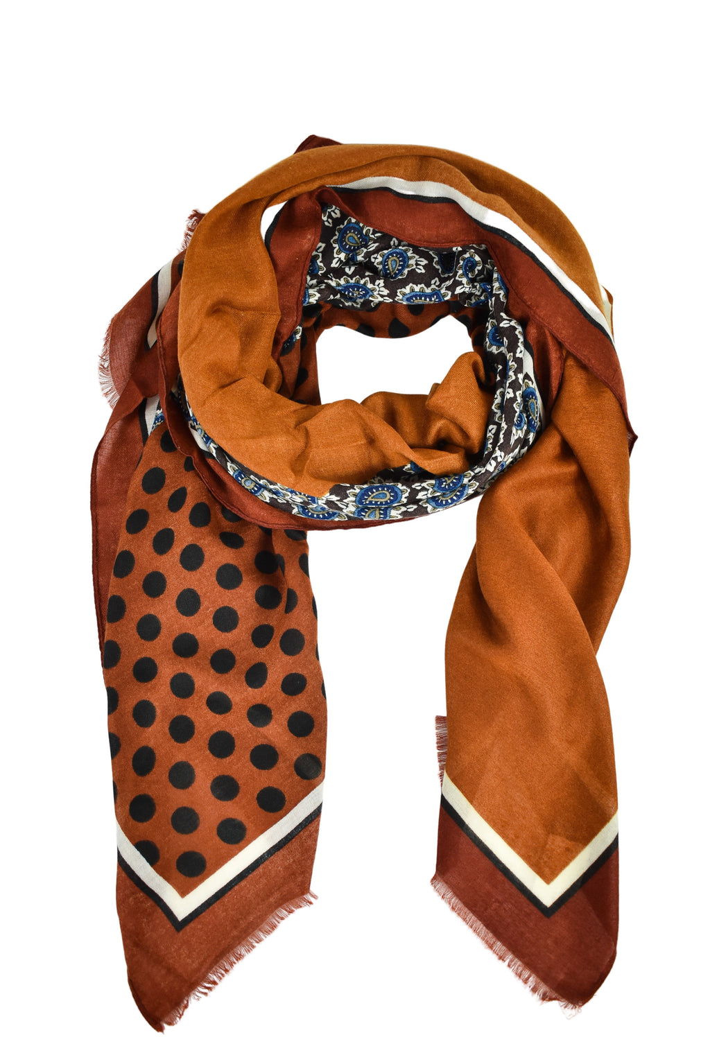 Foulard pois e paisley