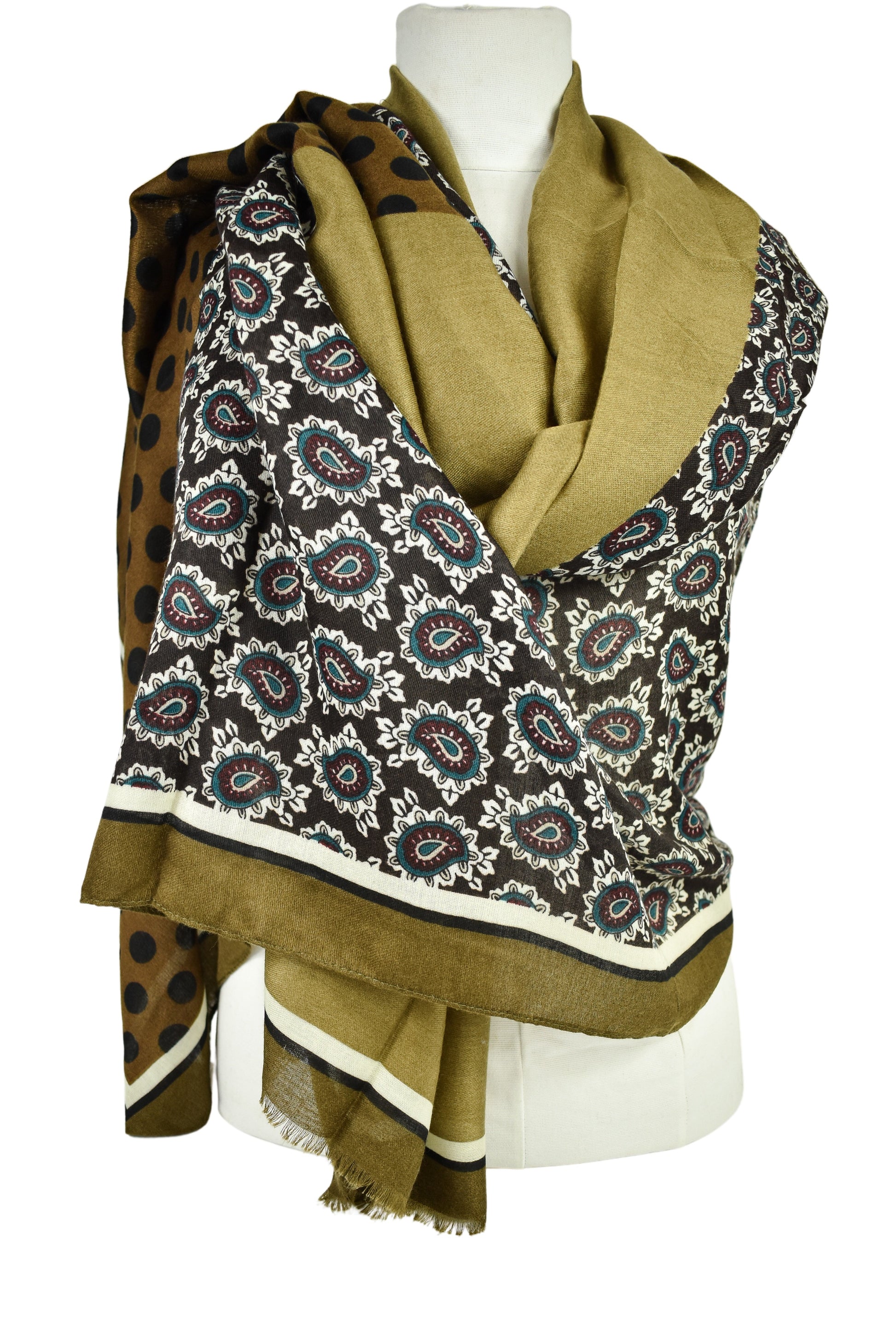 Foulard pois e paisley