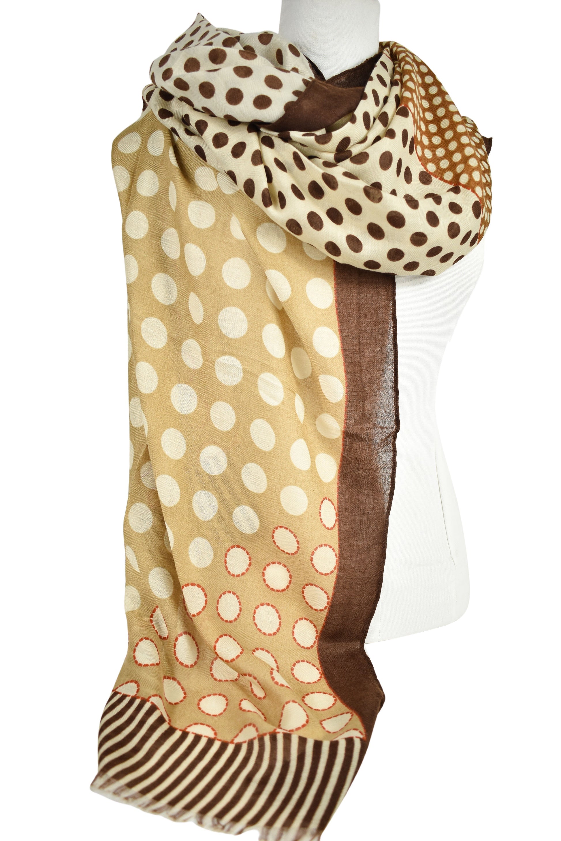 Foulard righe e pois