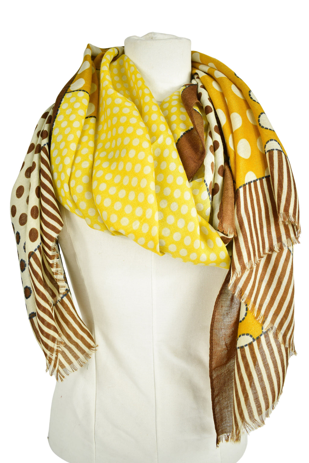 Foulard righe e pois