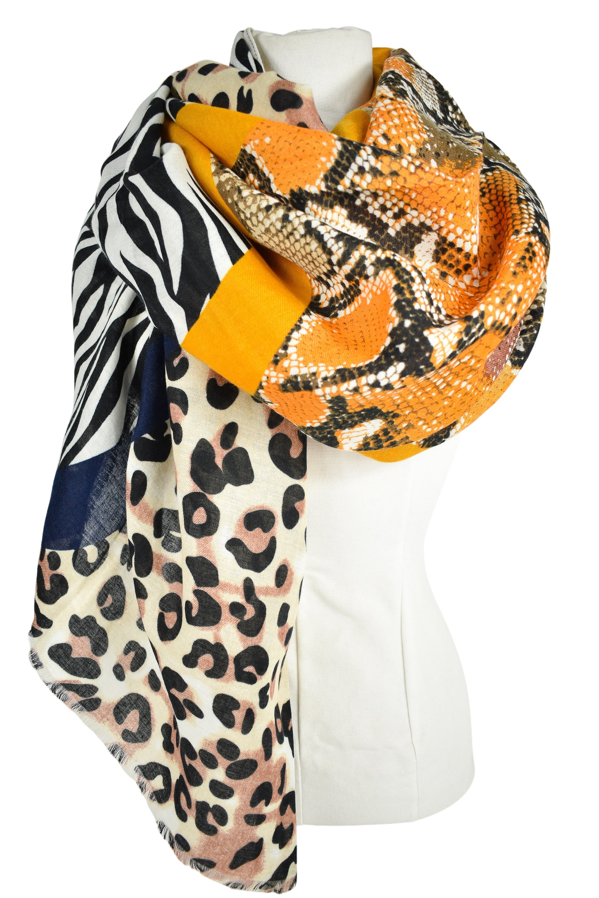 Foulard animalier colorato