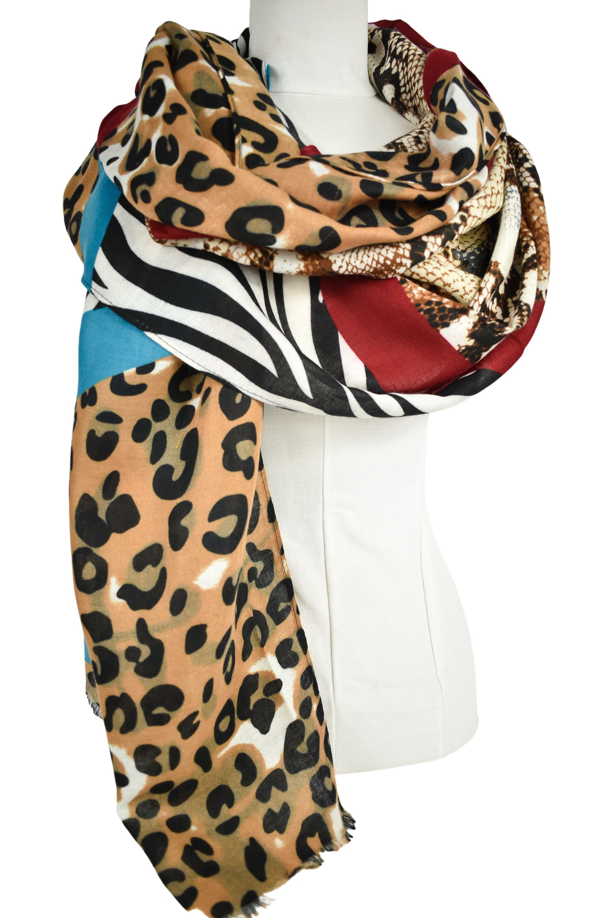 Foulard animalier colorato
