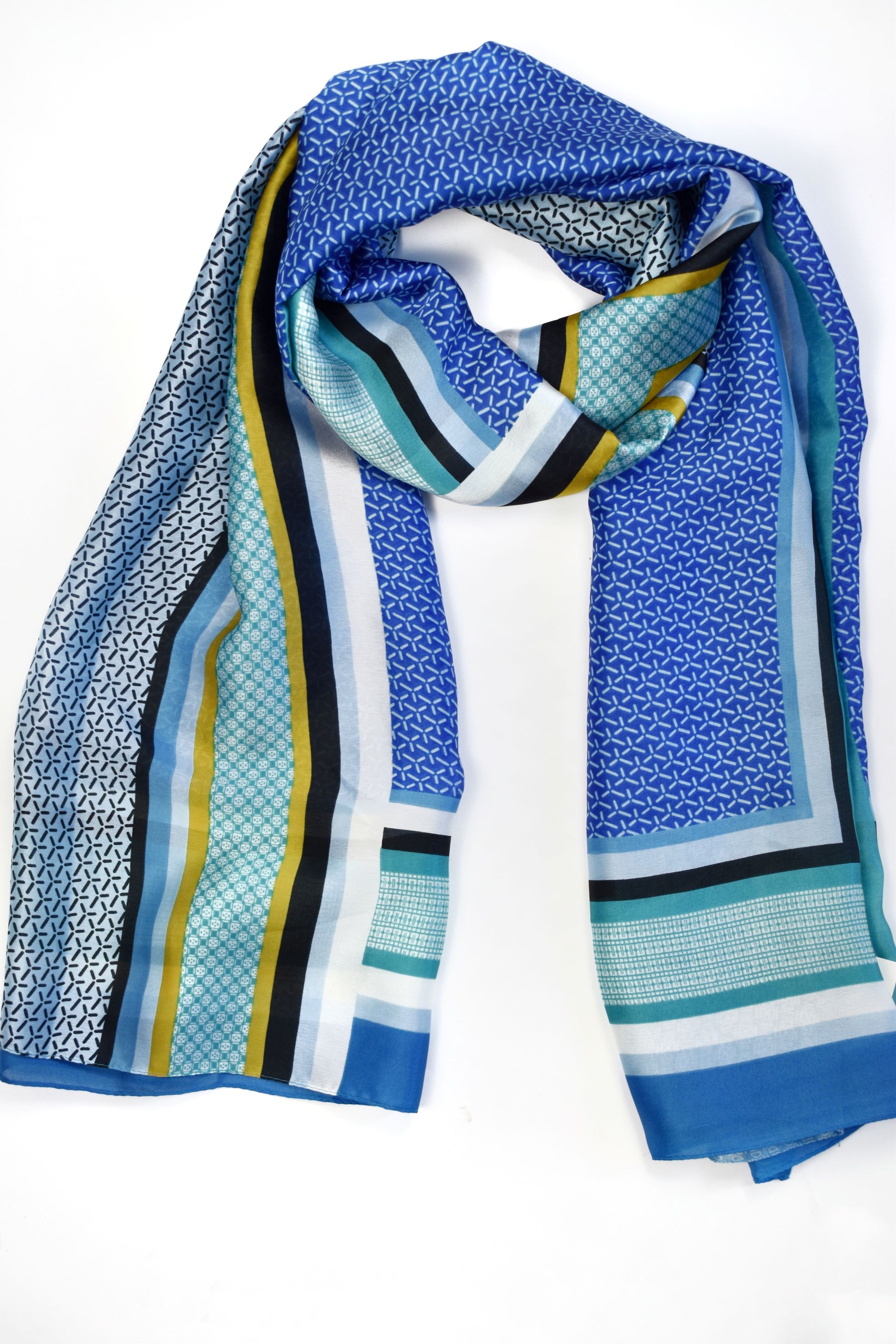 Foulard a doppie righe colorate