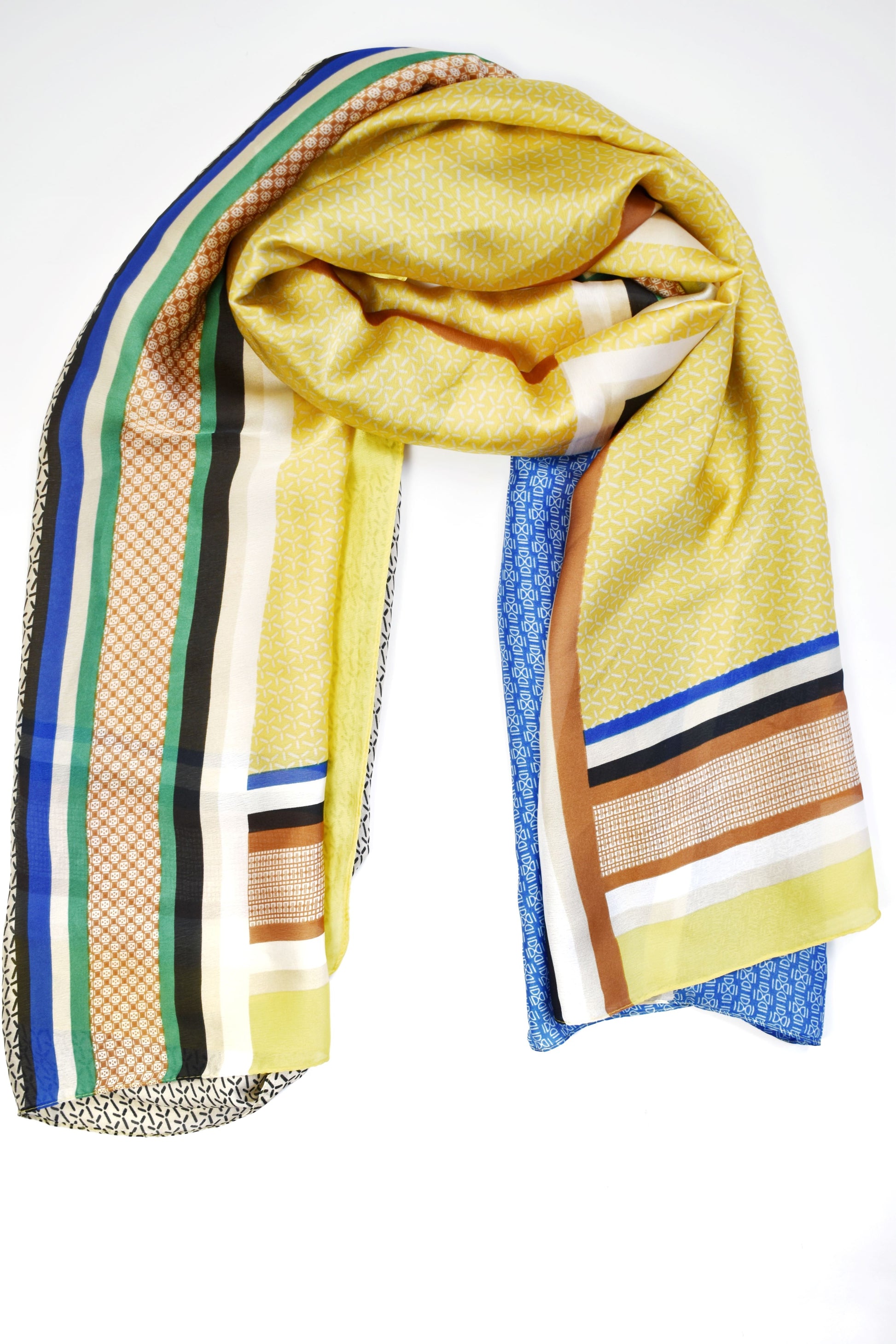 Foulard a doppie righe colorate