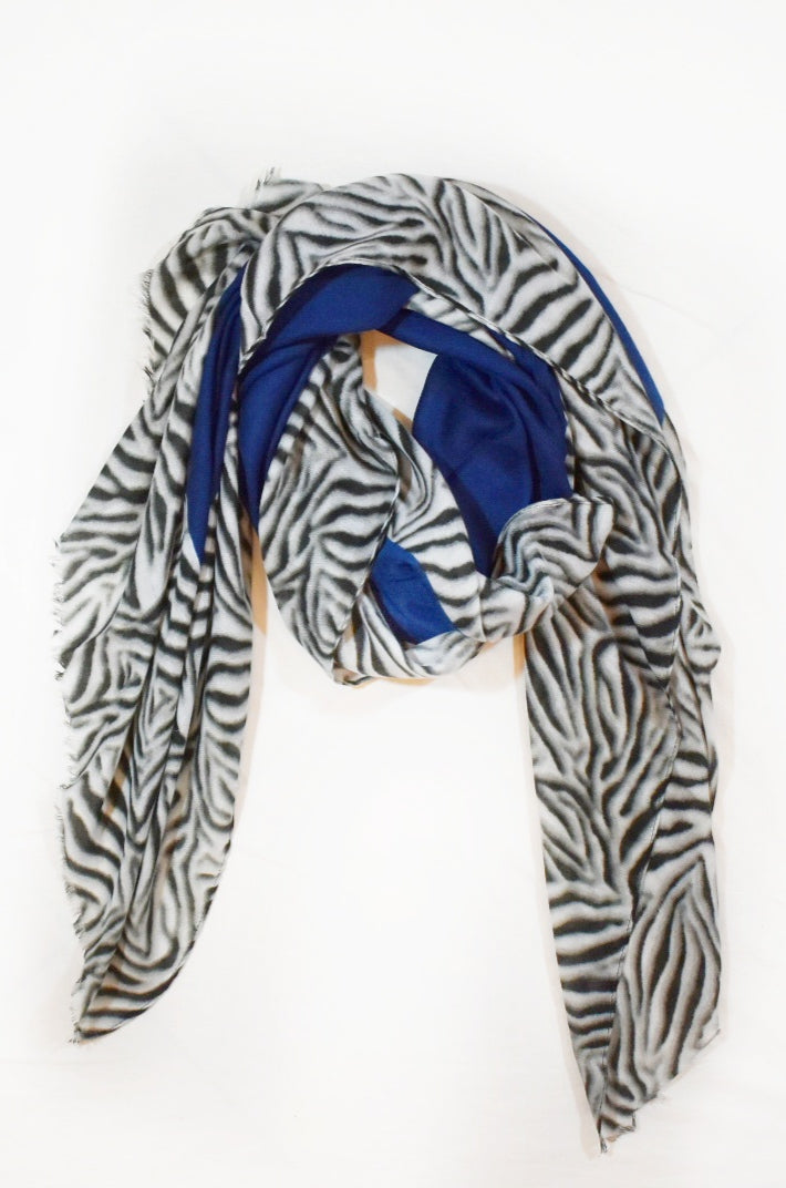 Foulard bordo zebrato