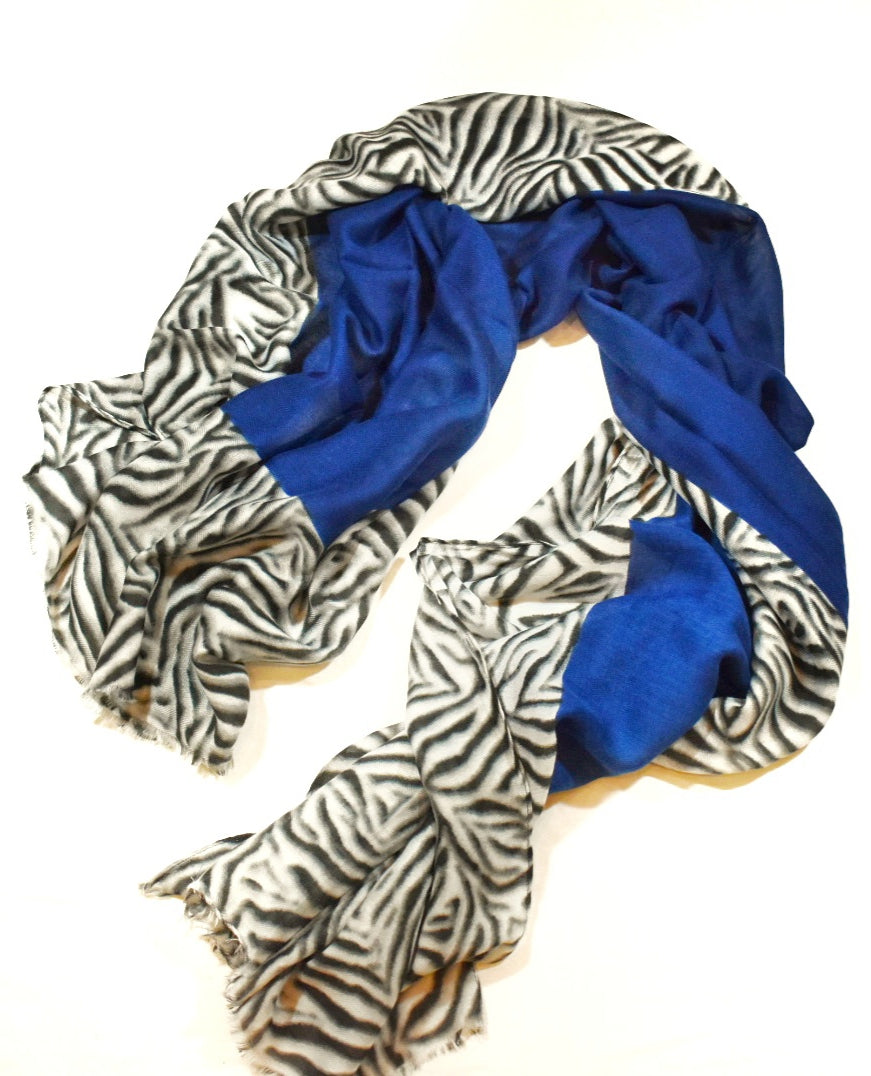 Foulard bordo zebrato