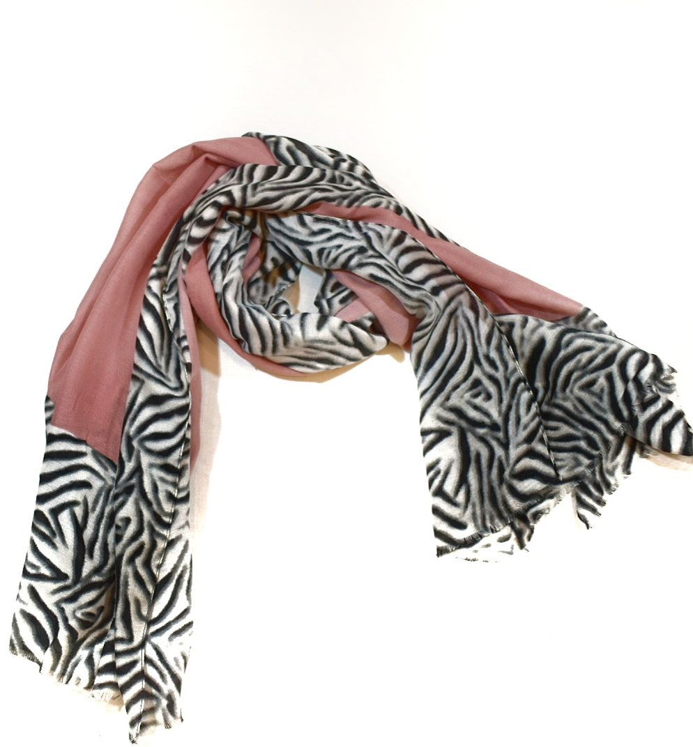Foulard bordo zebrato