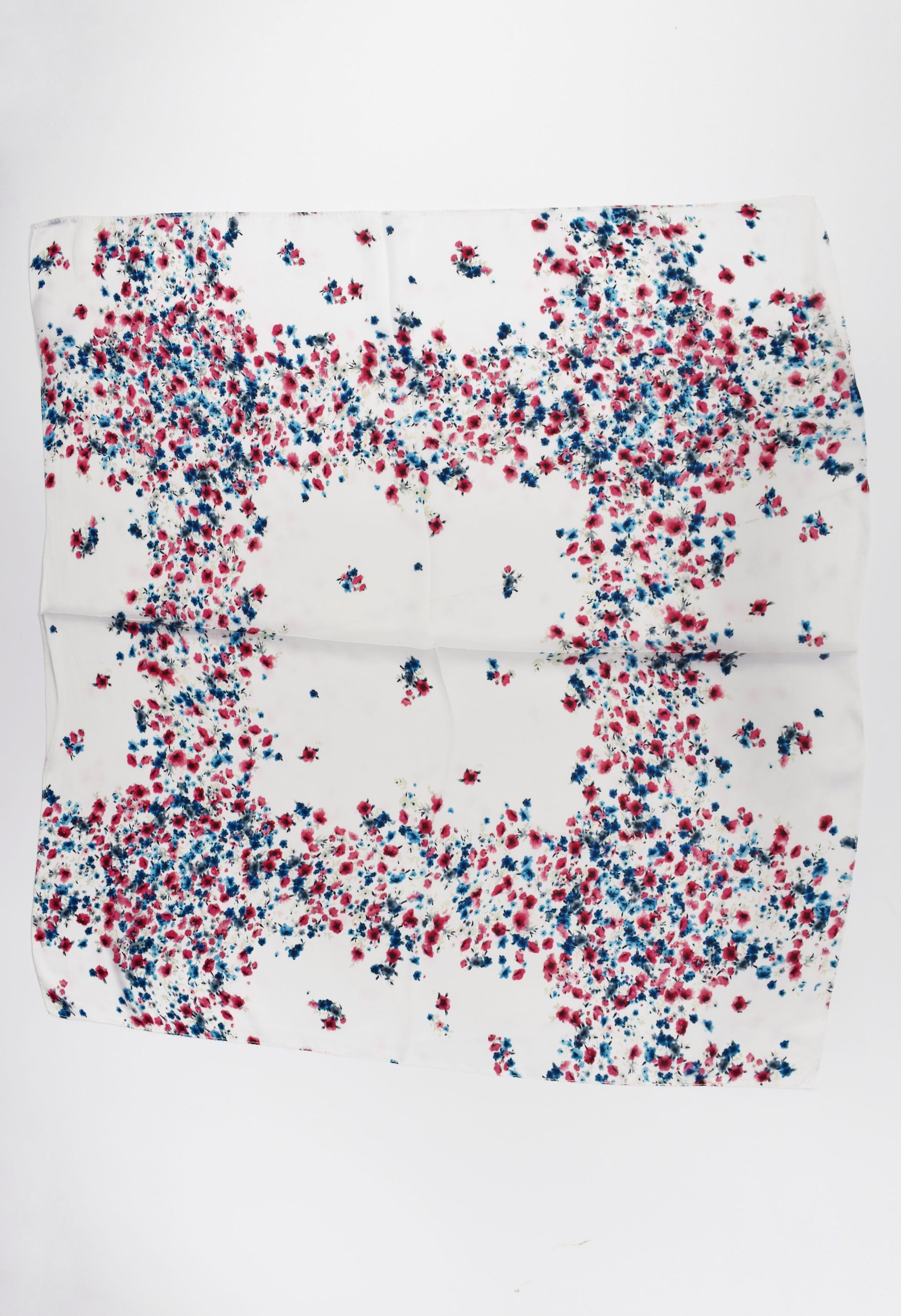 Foulard quadrato fantasia fiorellini