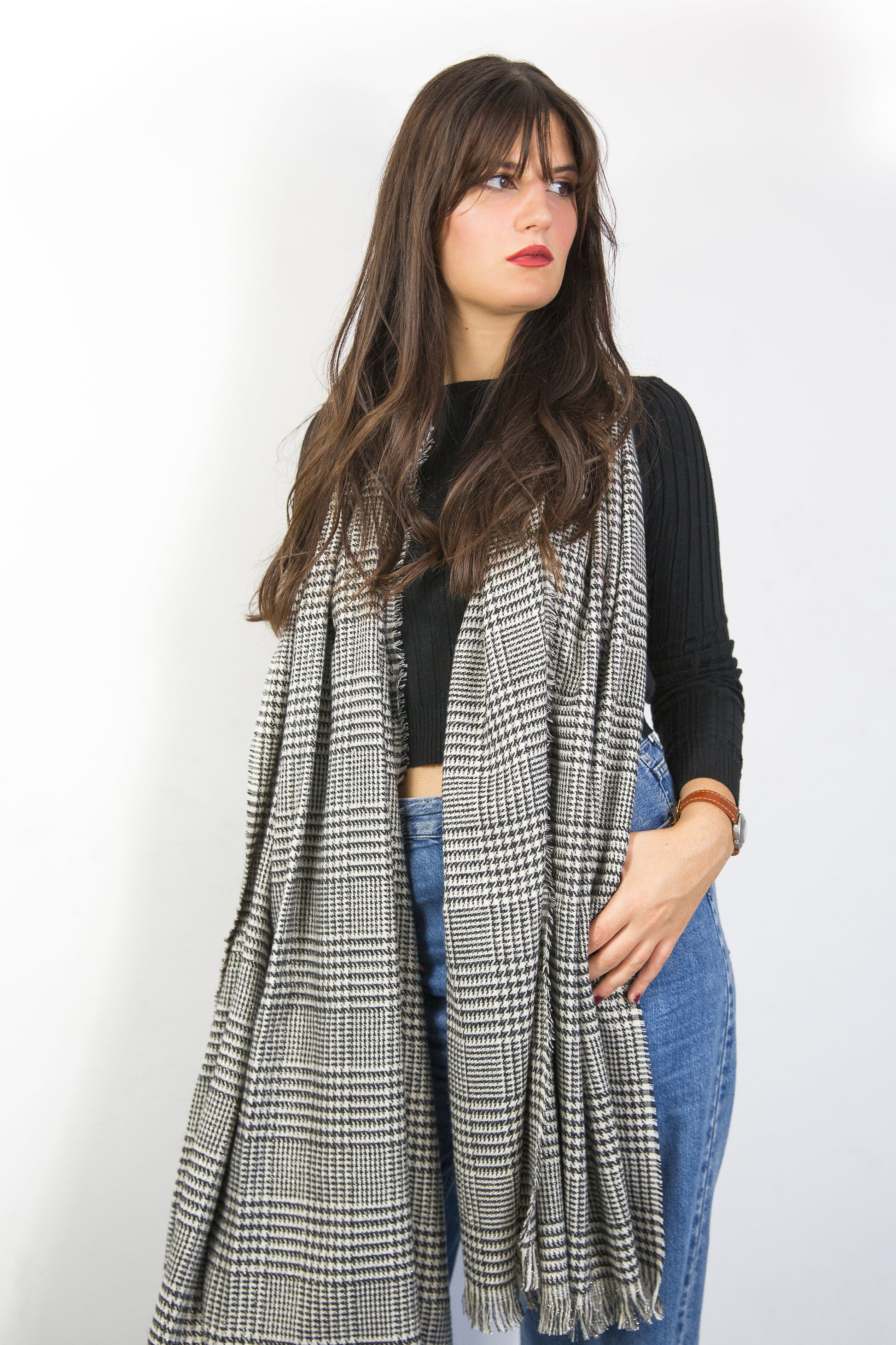 Maxi Sciarpone Quadrettini