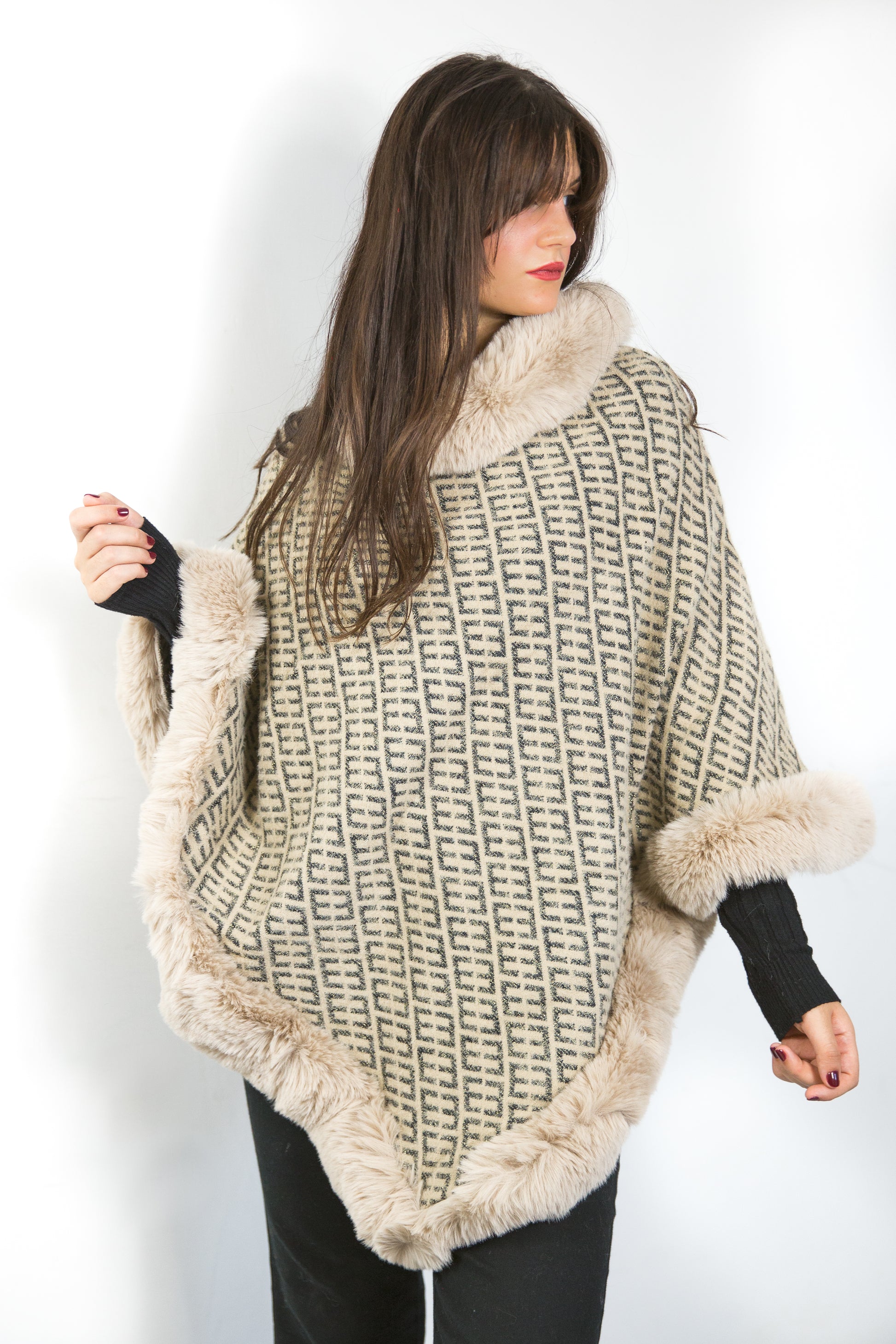 Poncho morbido fantasia