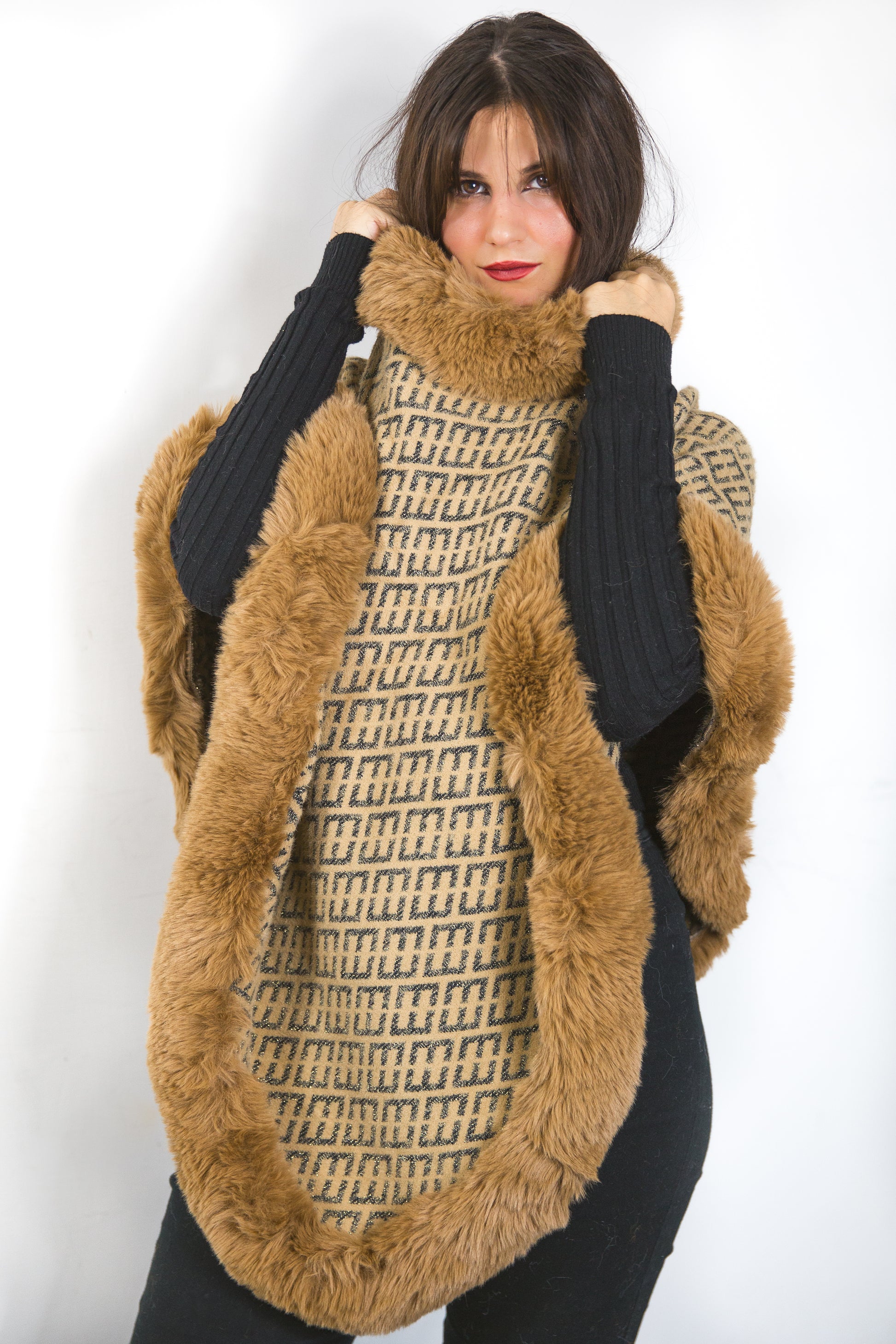 Poncho morbido fantasia