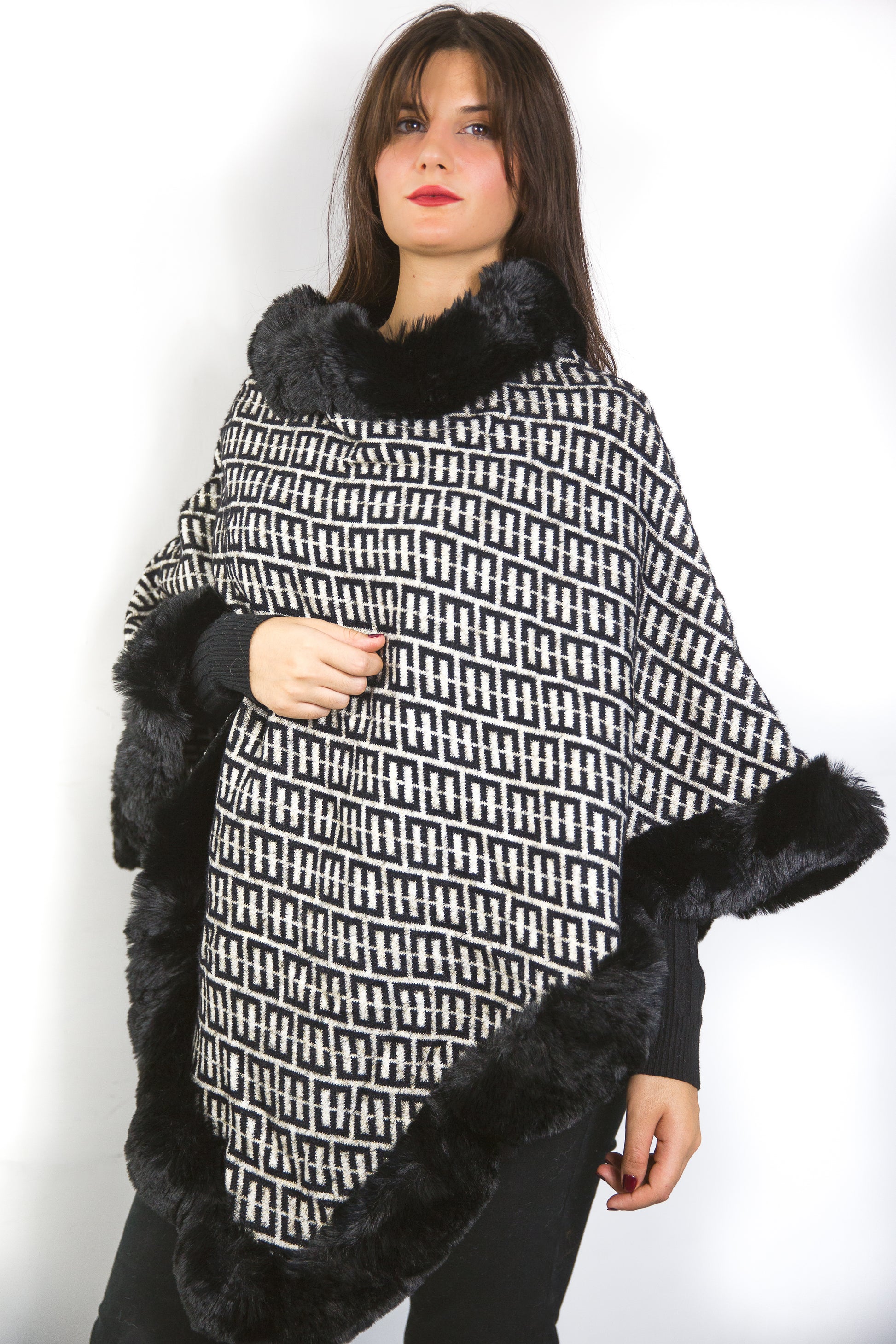 Poncho morbido fantasia