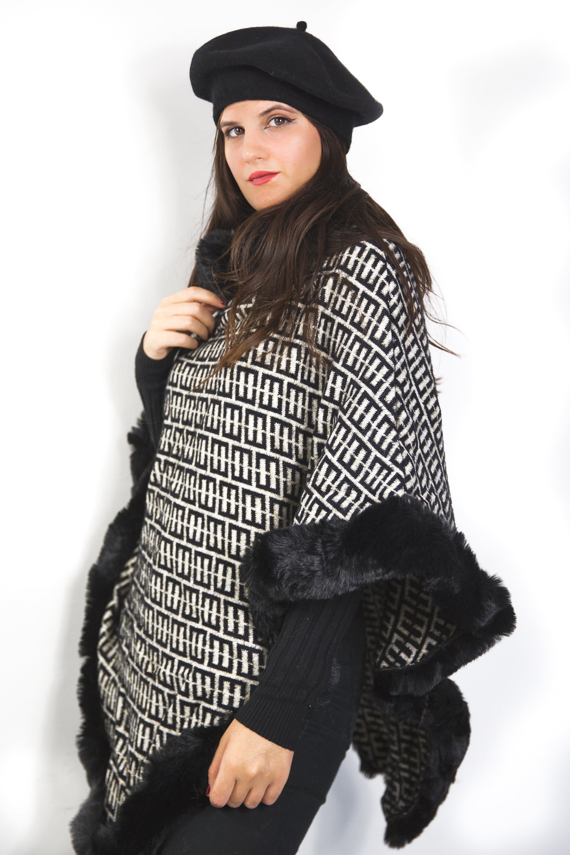 Poncho morbido fantasia