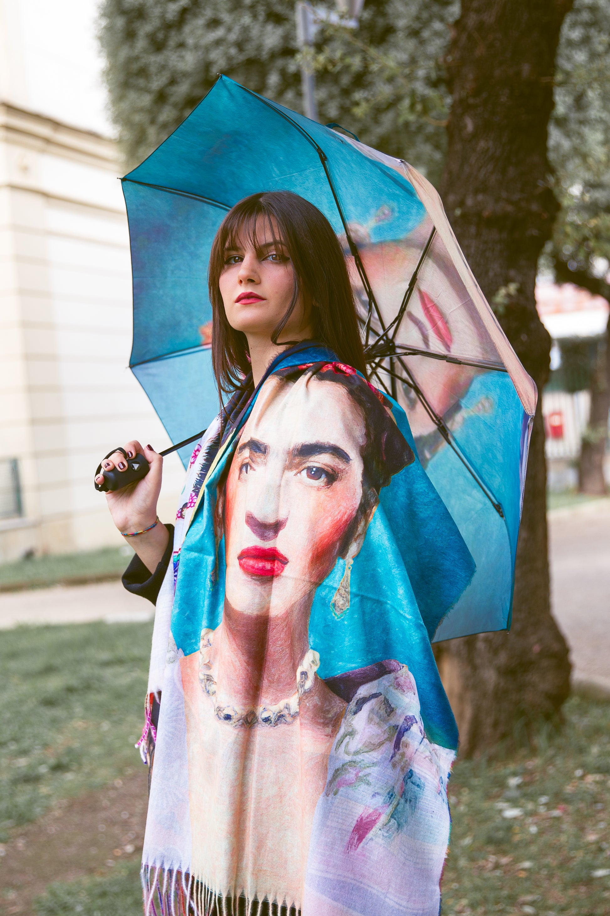 Sciarpa Frida Kahlo e Diego Rivera