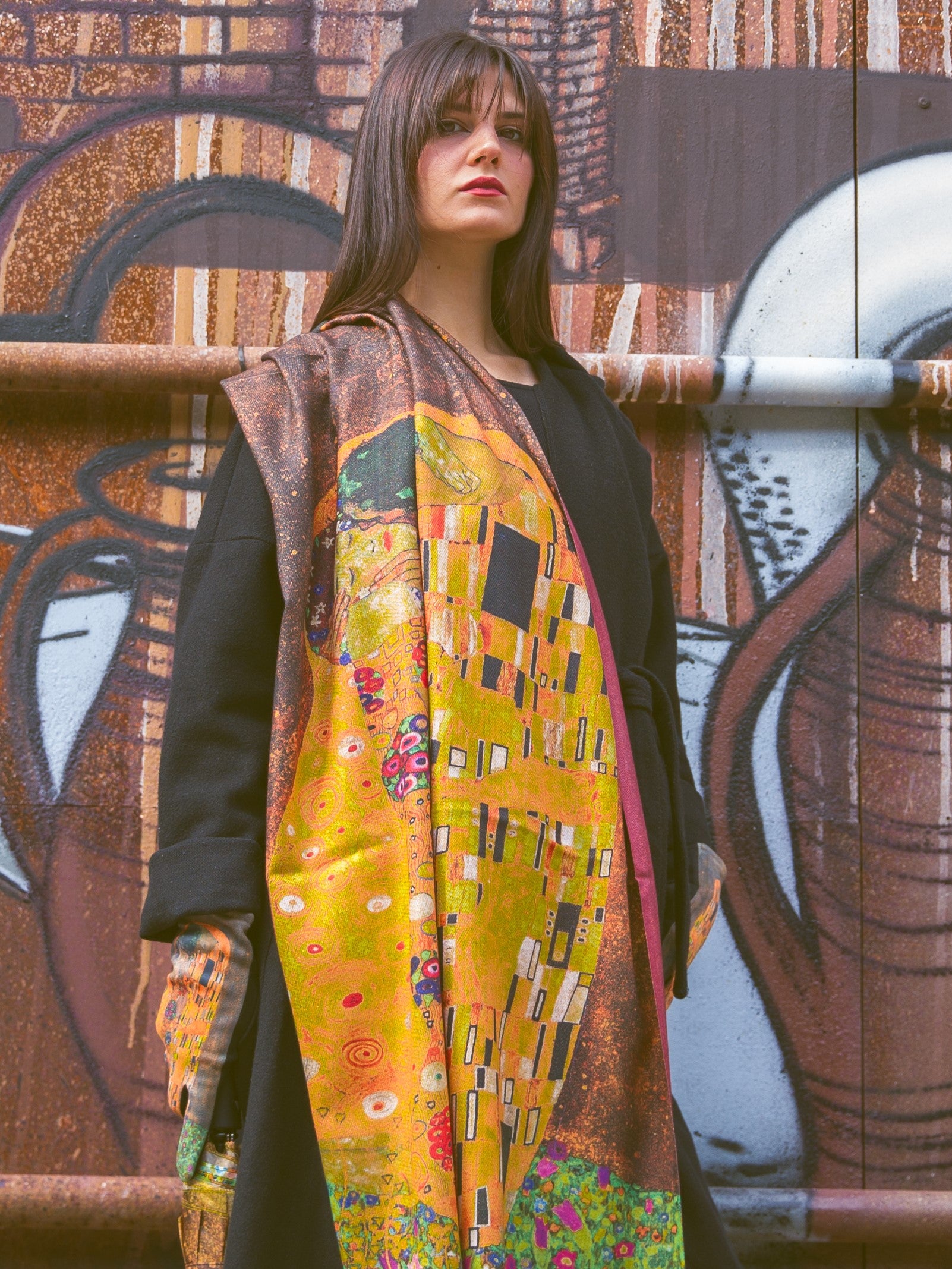 Foulard in cashmere laminato il Bacio