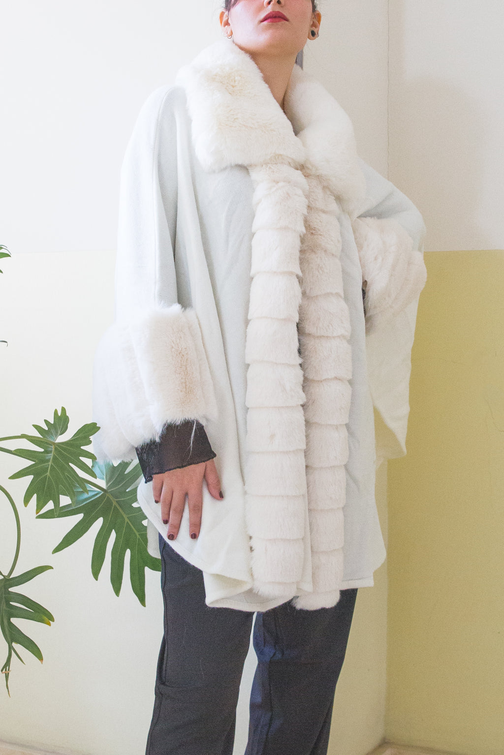 Mantella con ecopelliccia Mori